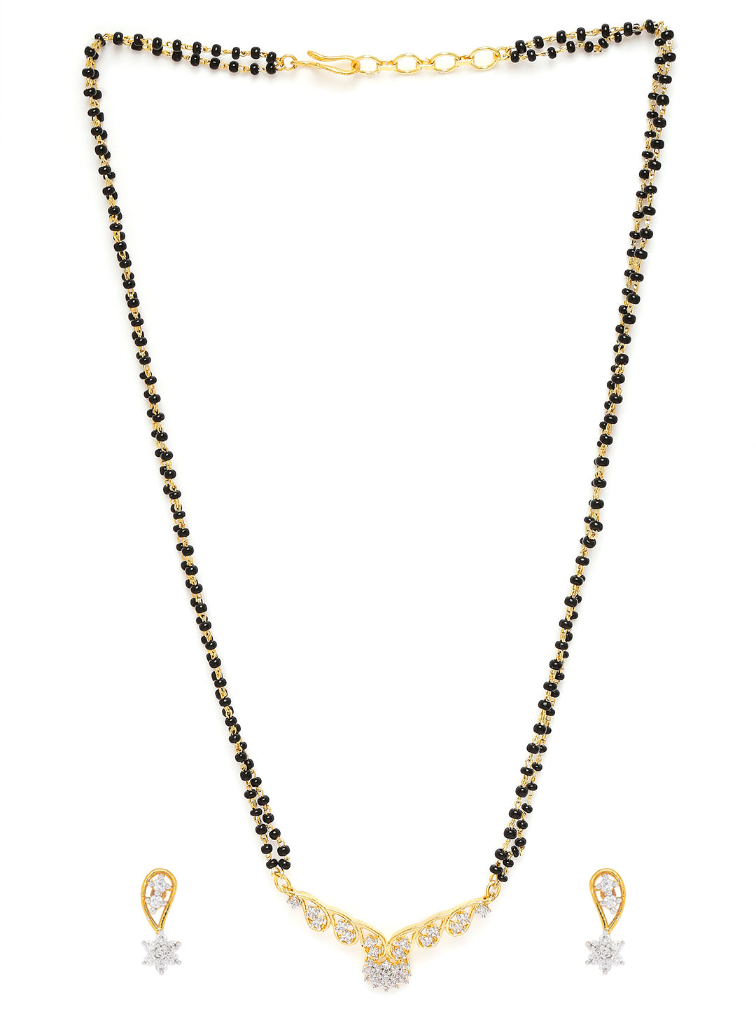 Brilliant Bright Bunch Tanmaniya Chain Mangalsutra Set with Cubic Zirconia