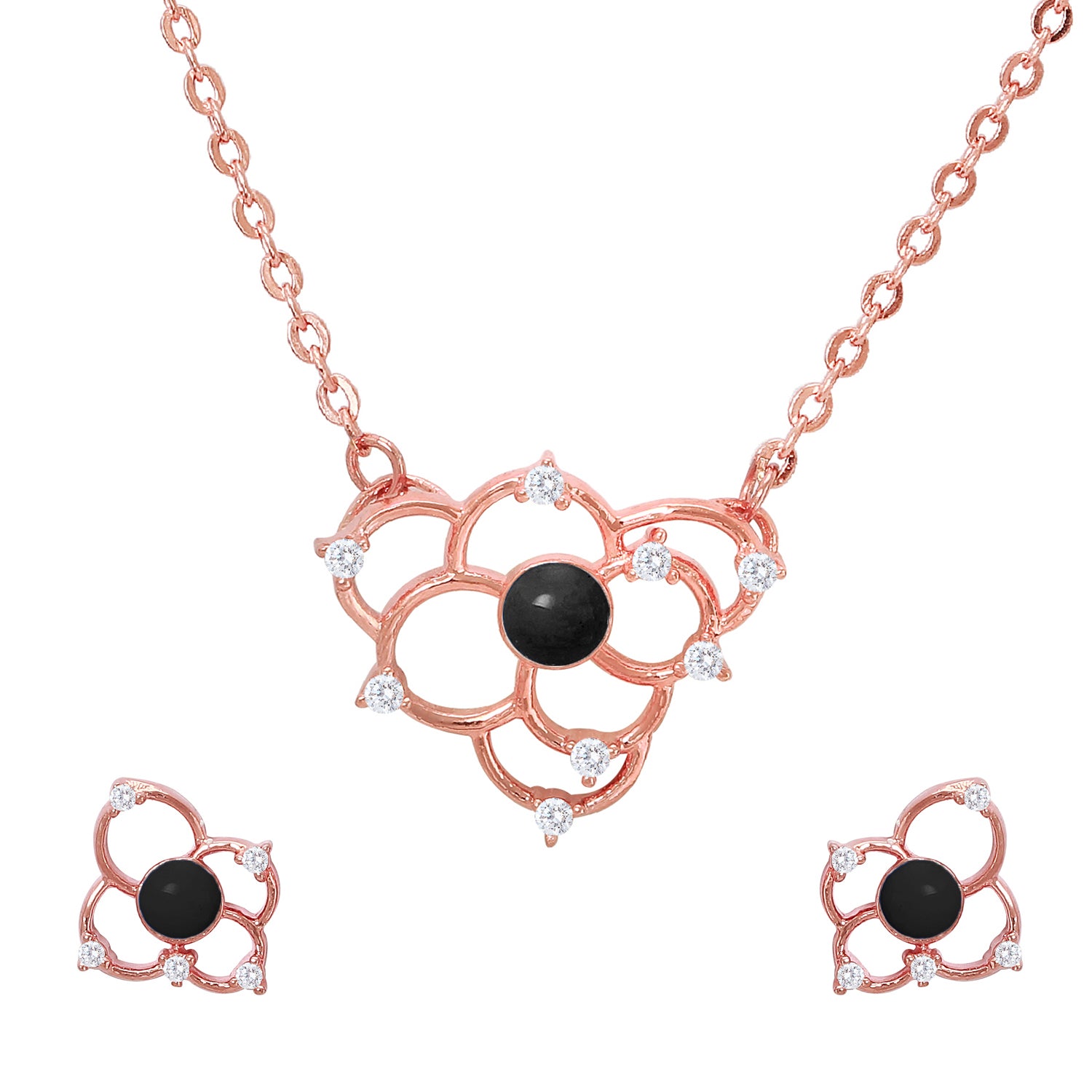 Flower Pendant Set