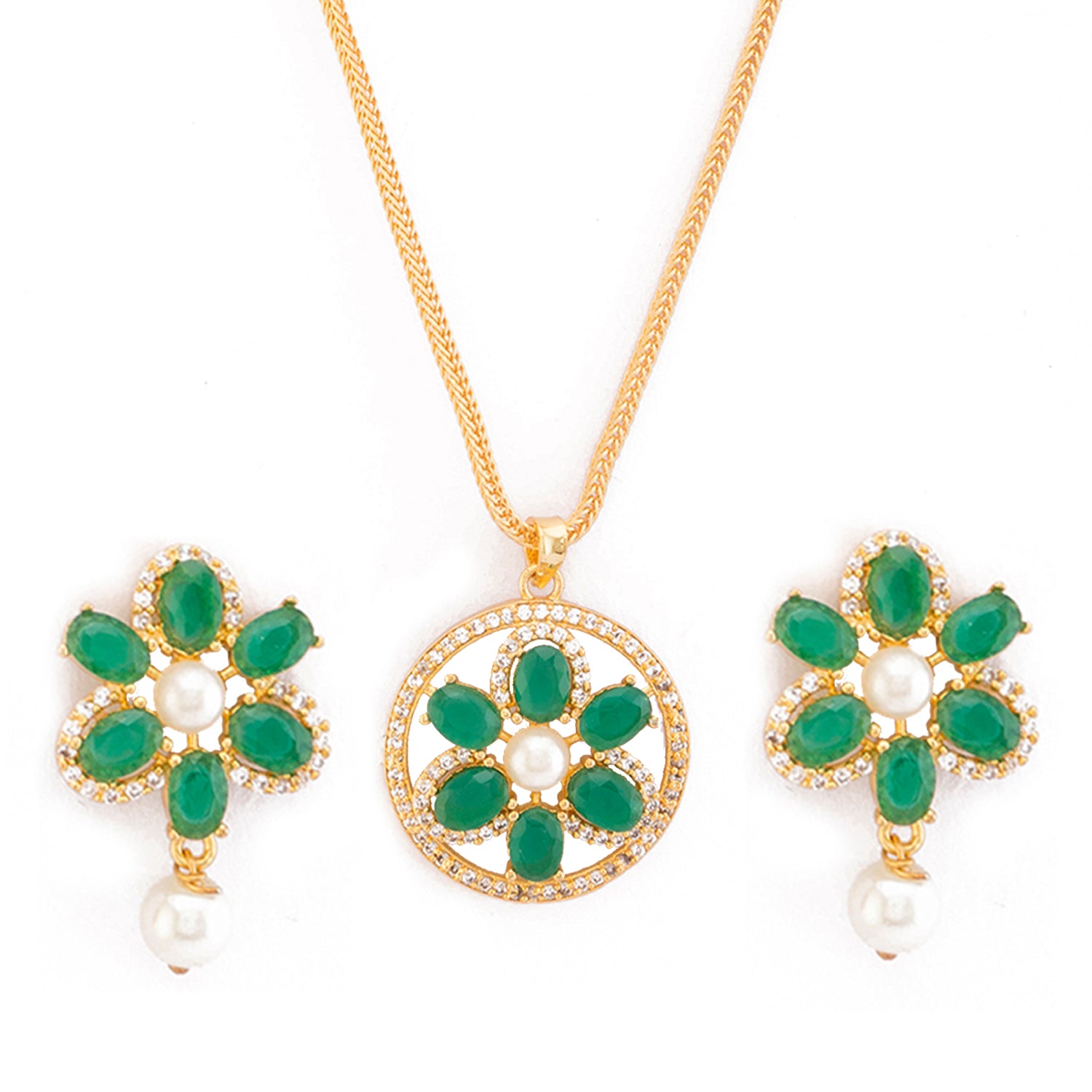 Elegant Floral Designer Pendant set