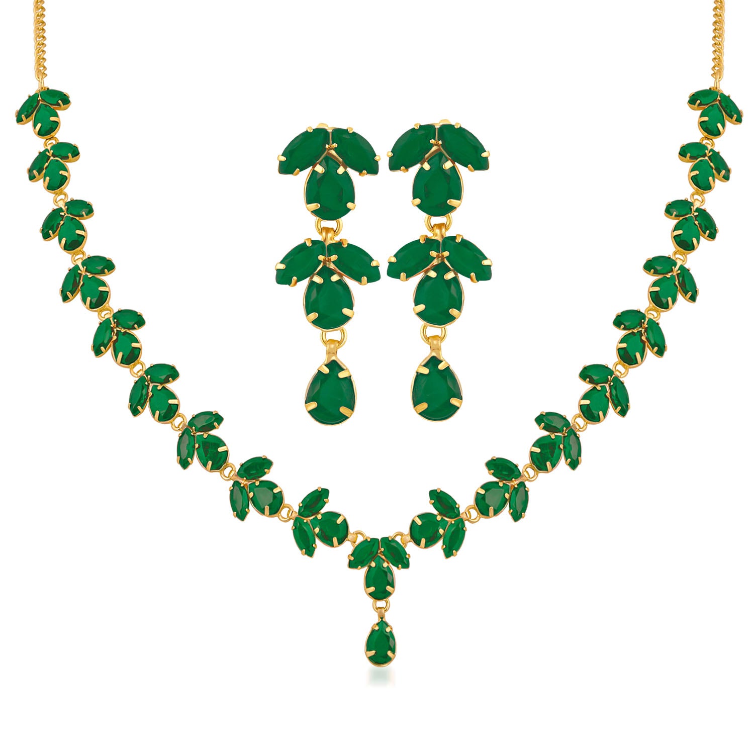 Elegant Designer Crystal Necklace set