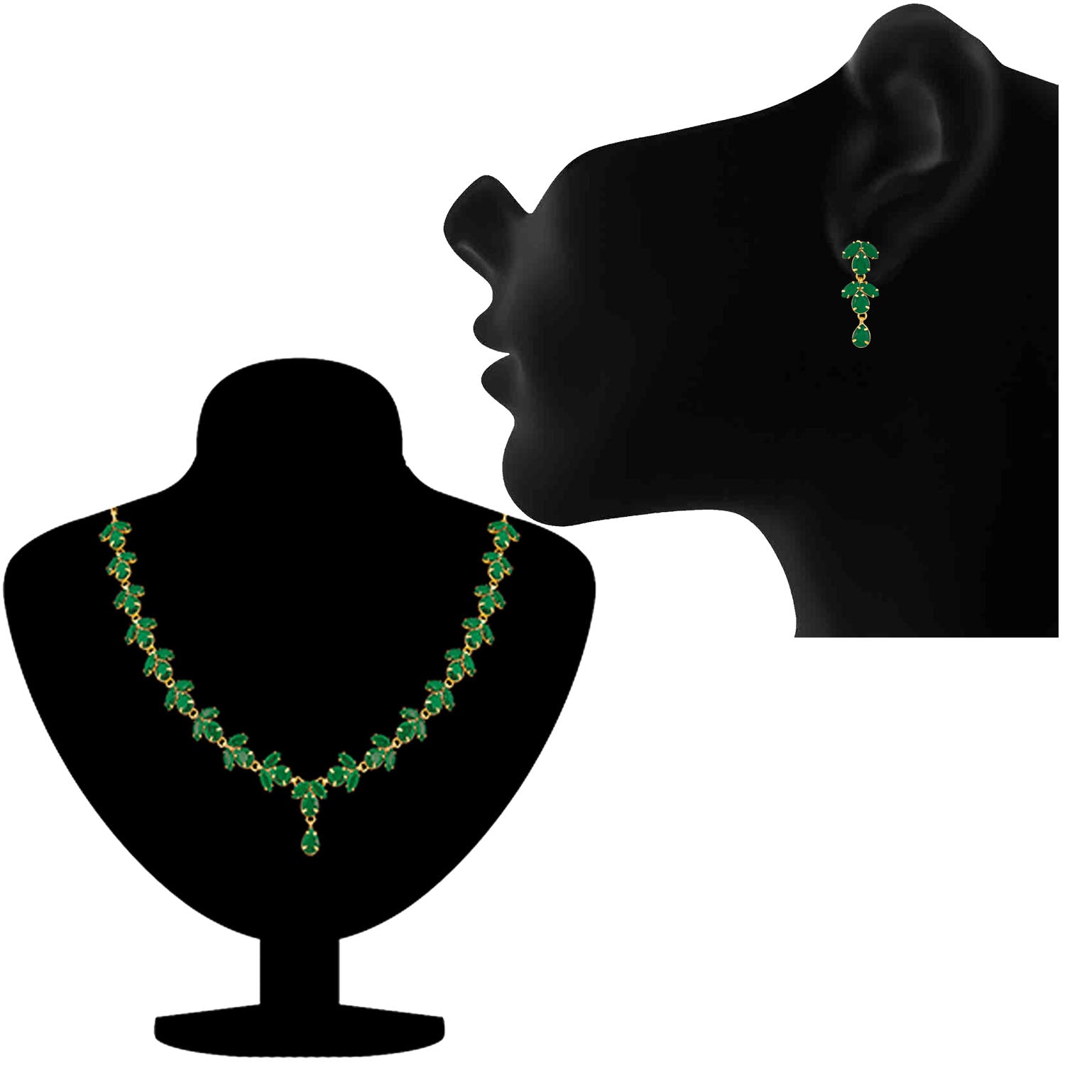 Elegant Designer Crystal Necklace set