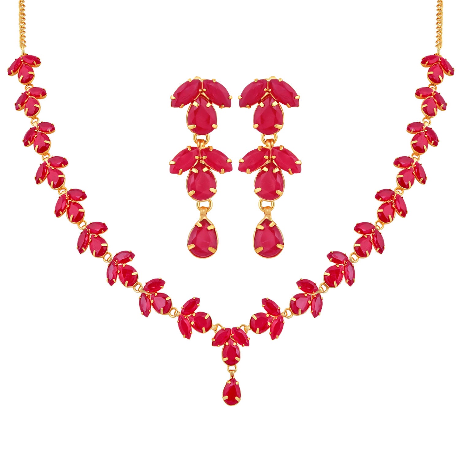 Elegant Designer Crystal Necklace set