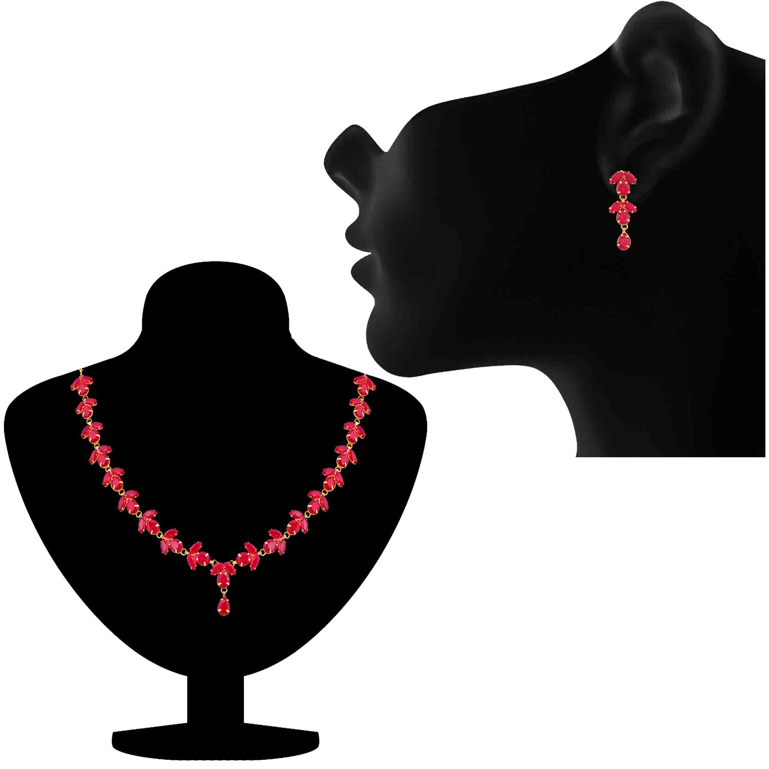 Elegant Designer Crystal Necklace set