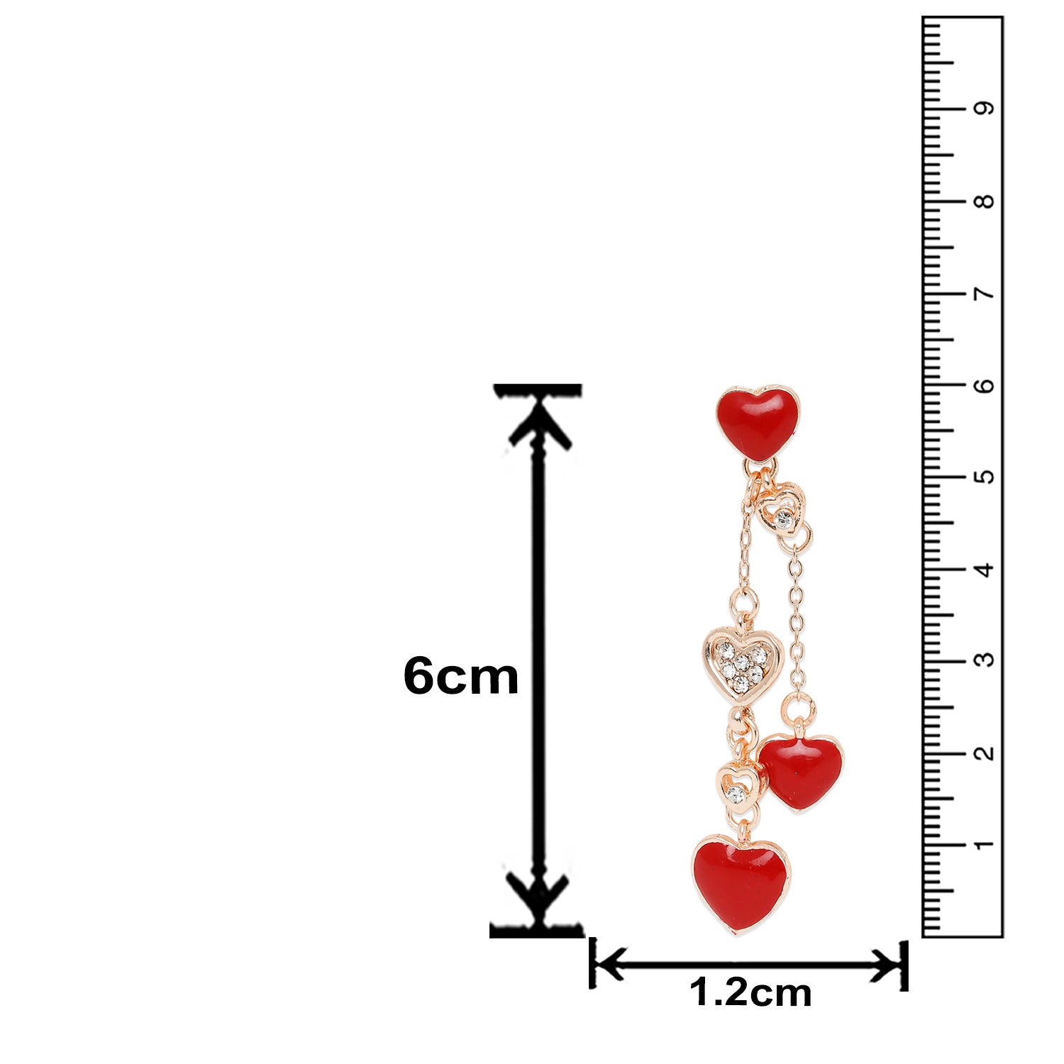 Green Heart Crystal Layered Necklaceset