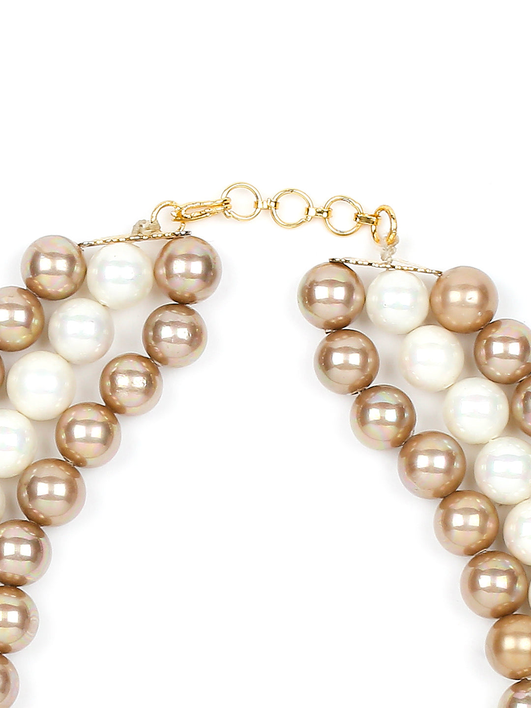Tripple Layerd Artificial Pearl Necklace
