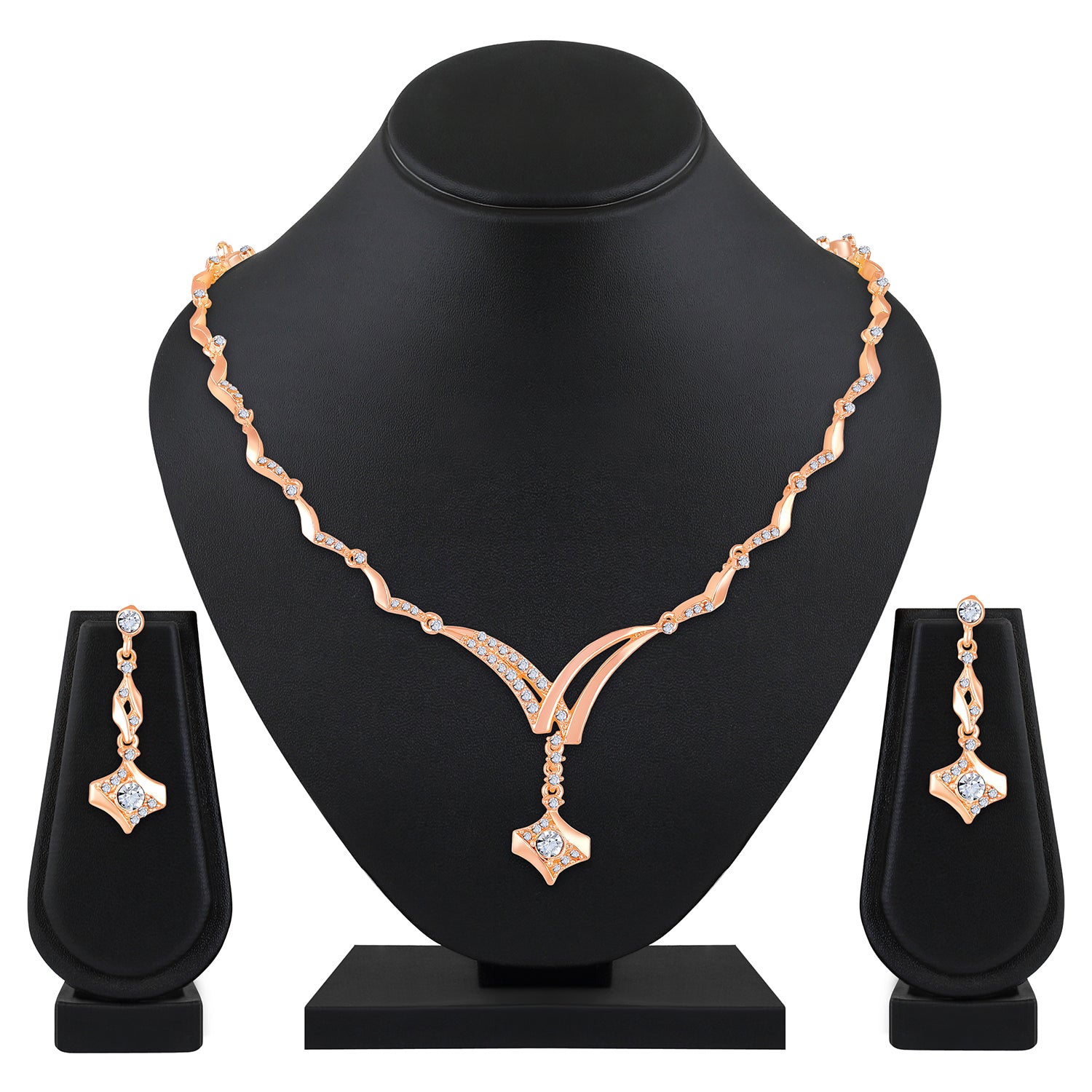 Dazzling Arc Necklace Set