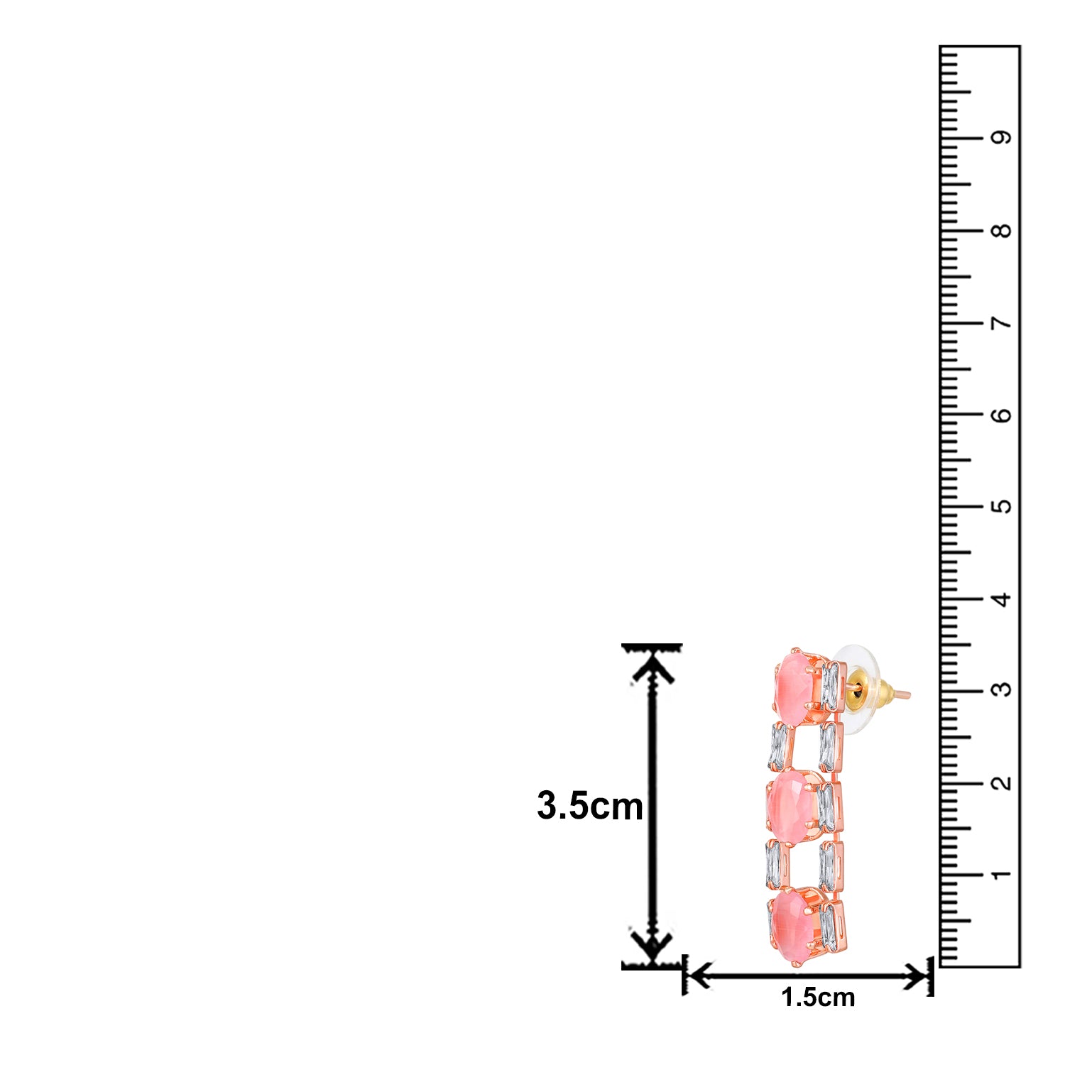 Elegant Floral CZ Necklace Paired with a Pair of Earrings