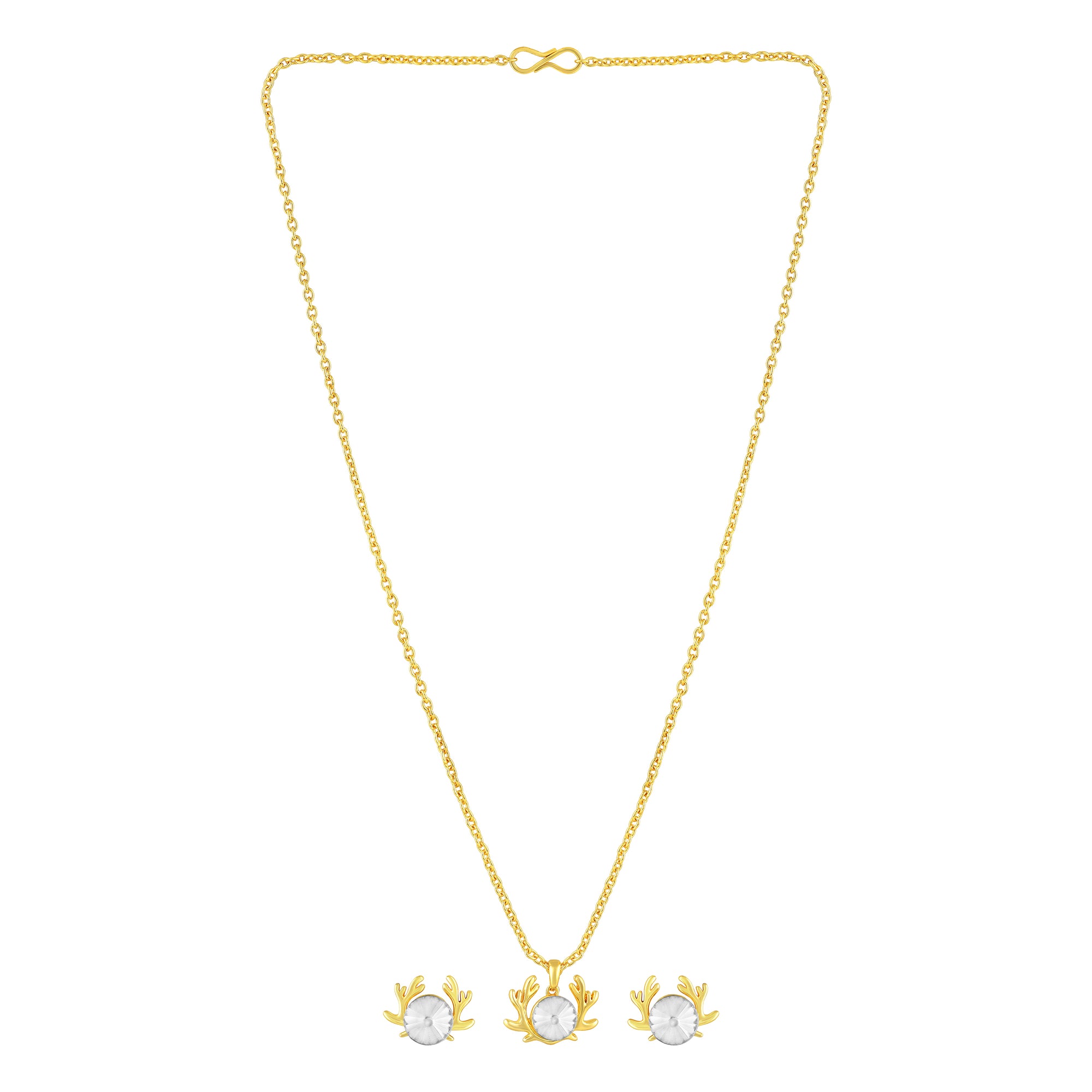 Reindeer-Shaped Necklace Pendant Set