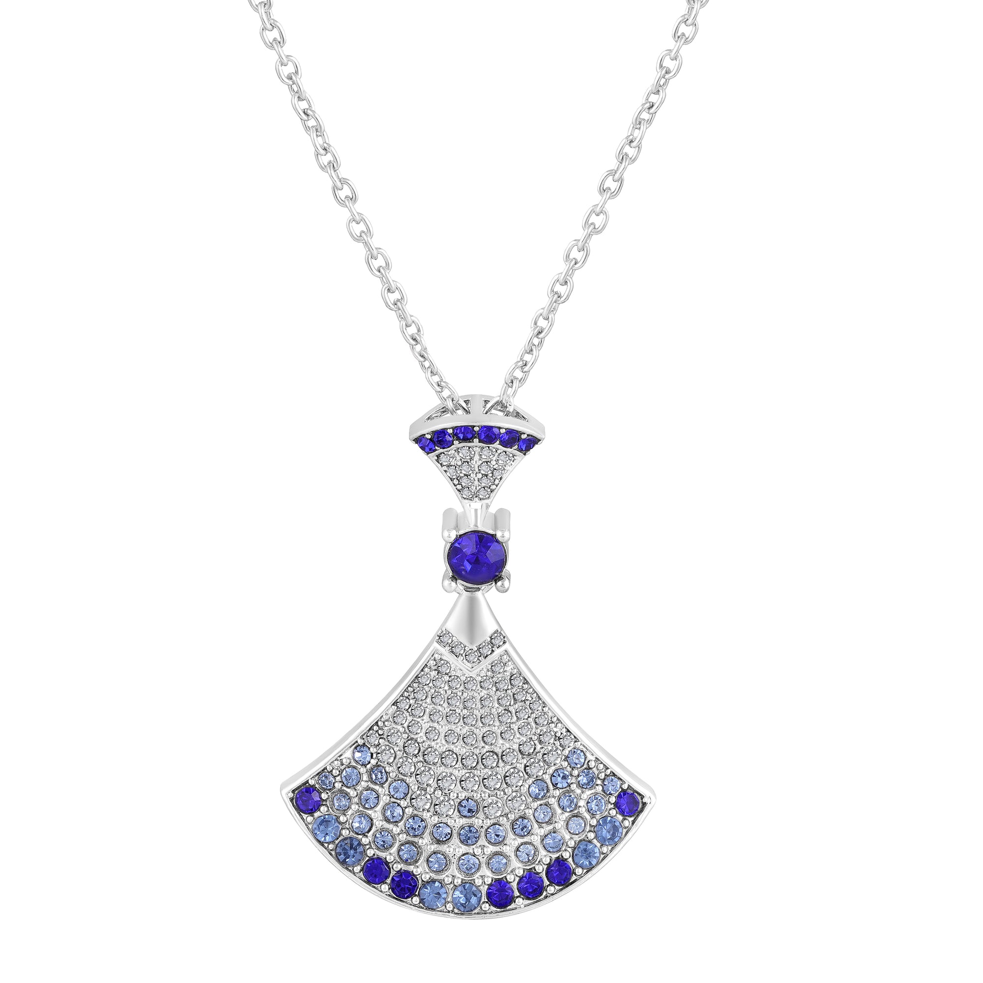 Gradient Big Skirt Pendant Necklace Set