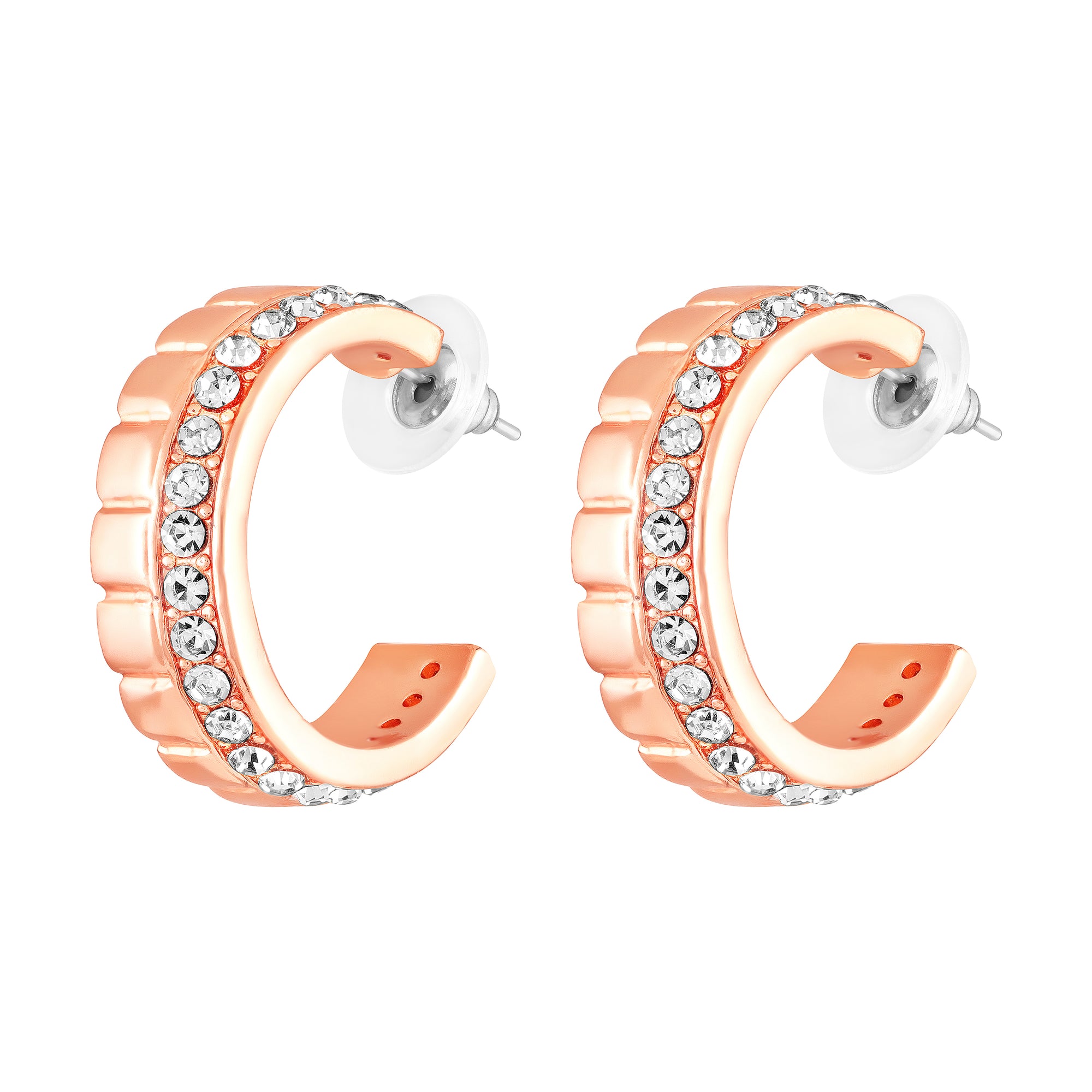 Modern Blue Crystal Band Pendant Set