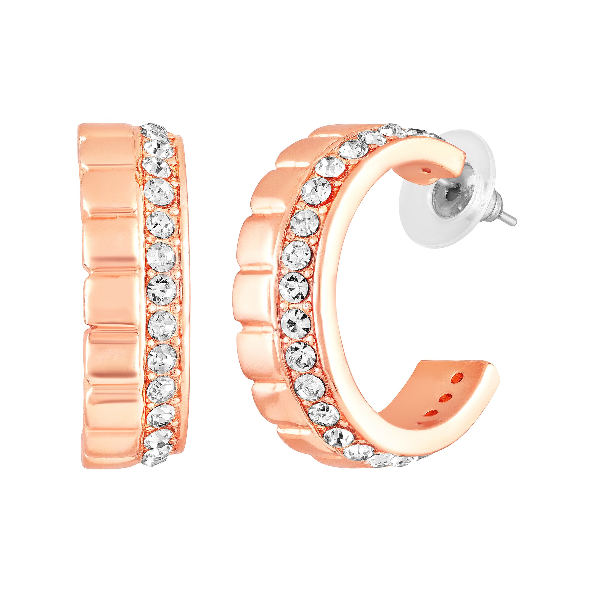 Modern Blue Crystal Band Pendant Set