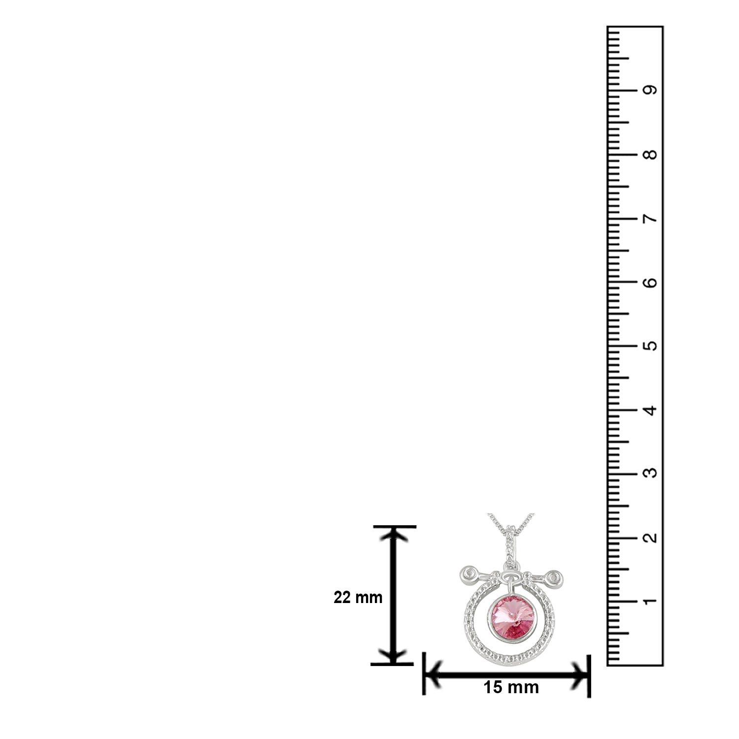 Gleaming Cubic Zirconias Pendant