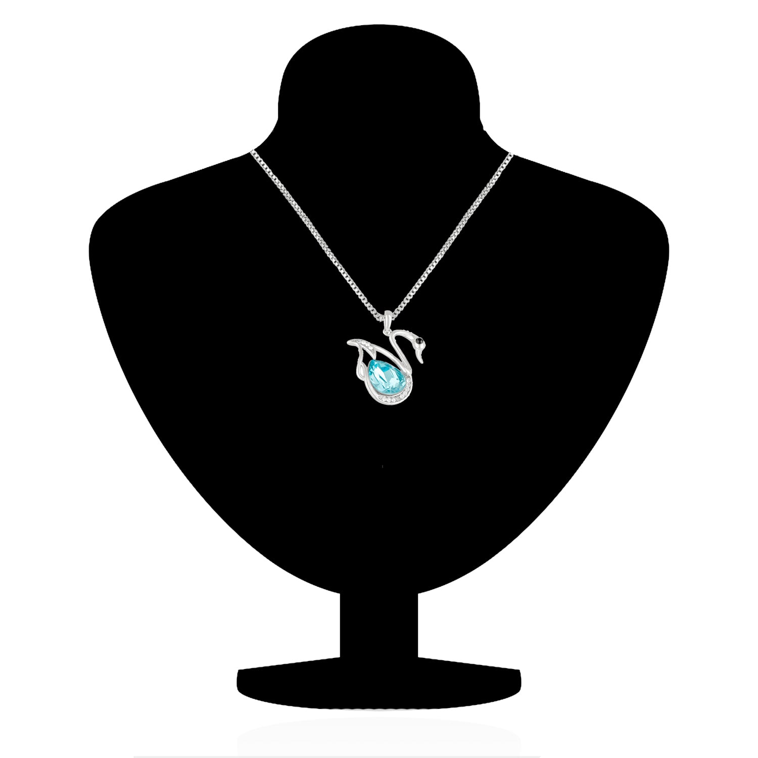 Exquisite Cubic Zirconia Swan Pendant