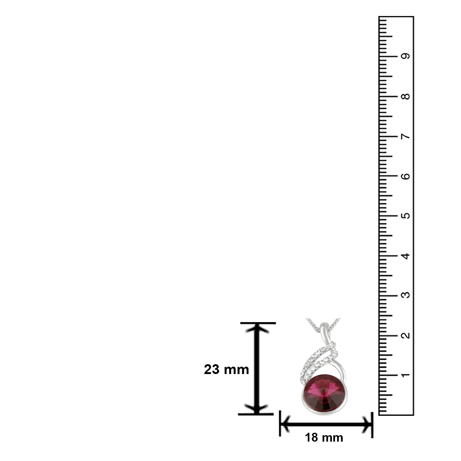 Enchanting Cubic Zirconia Solitaire Pendant