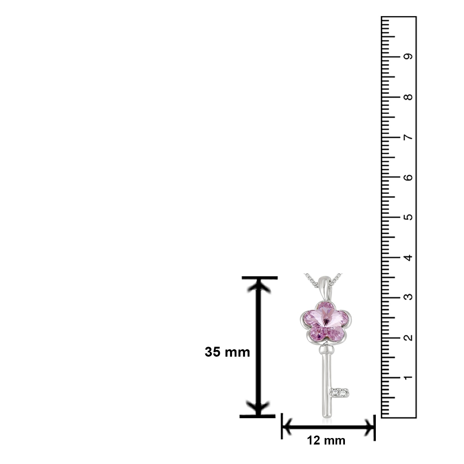 Elegant Cubic Zirconia Solitaire Pendant