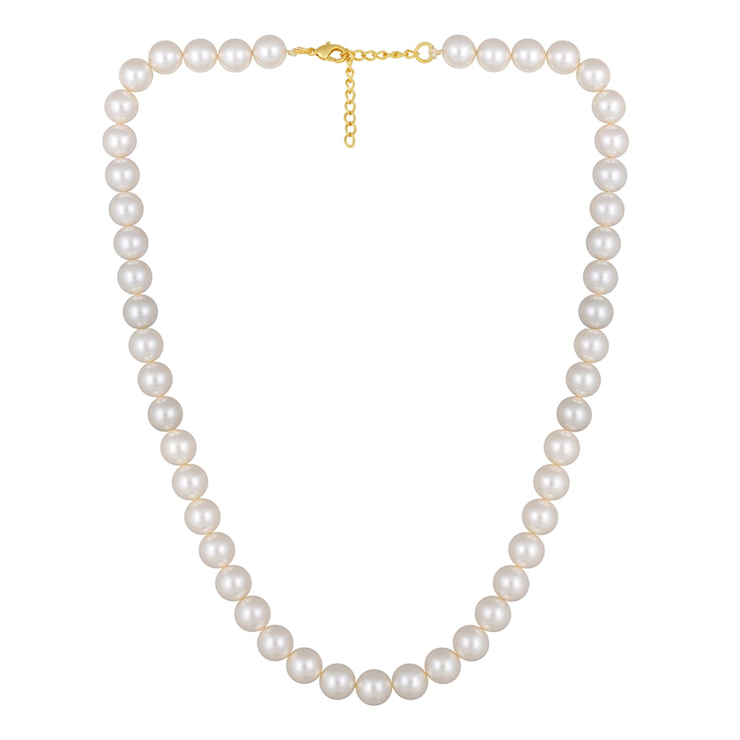 Single Line Aerificial Pearls Necklace