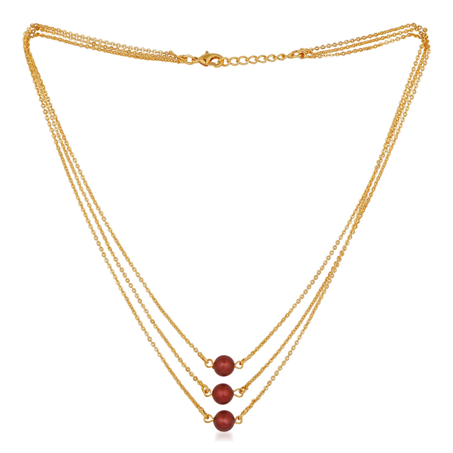 Designer multilayered Aerificial Pearl necklace mala