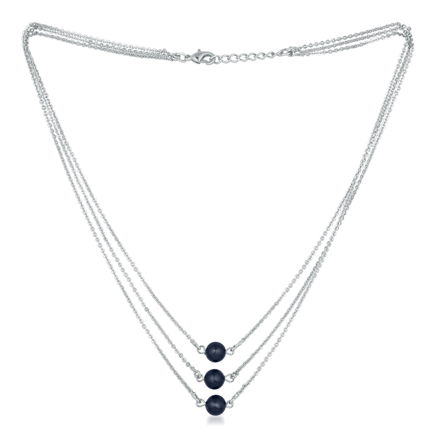 Designer multilayered Aerificial Pearl necklace mala