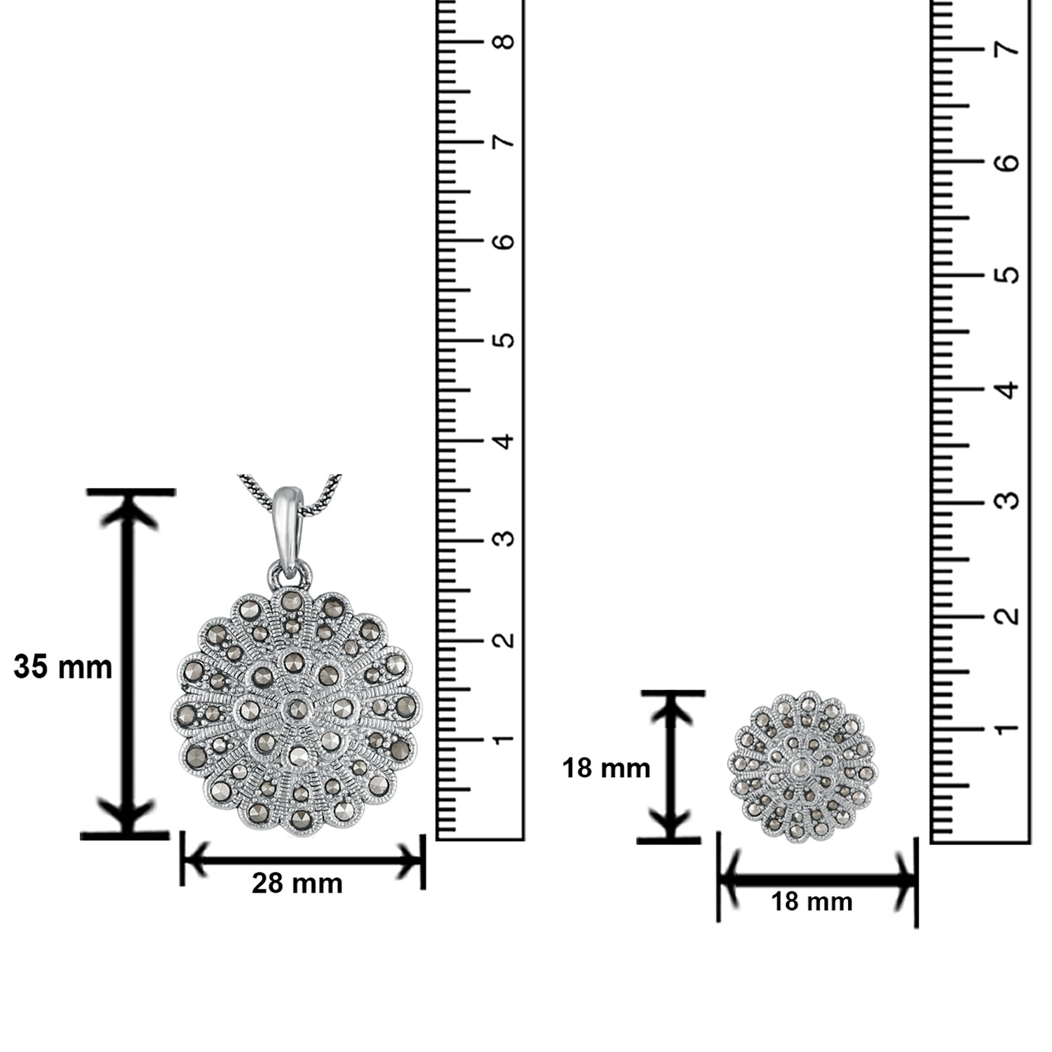 Exclusive Partywear Swarovski Cubic Zirconia Pendant set