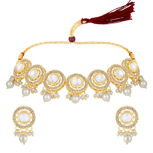 Traditional Ethnic Circular Choker Necklace Set