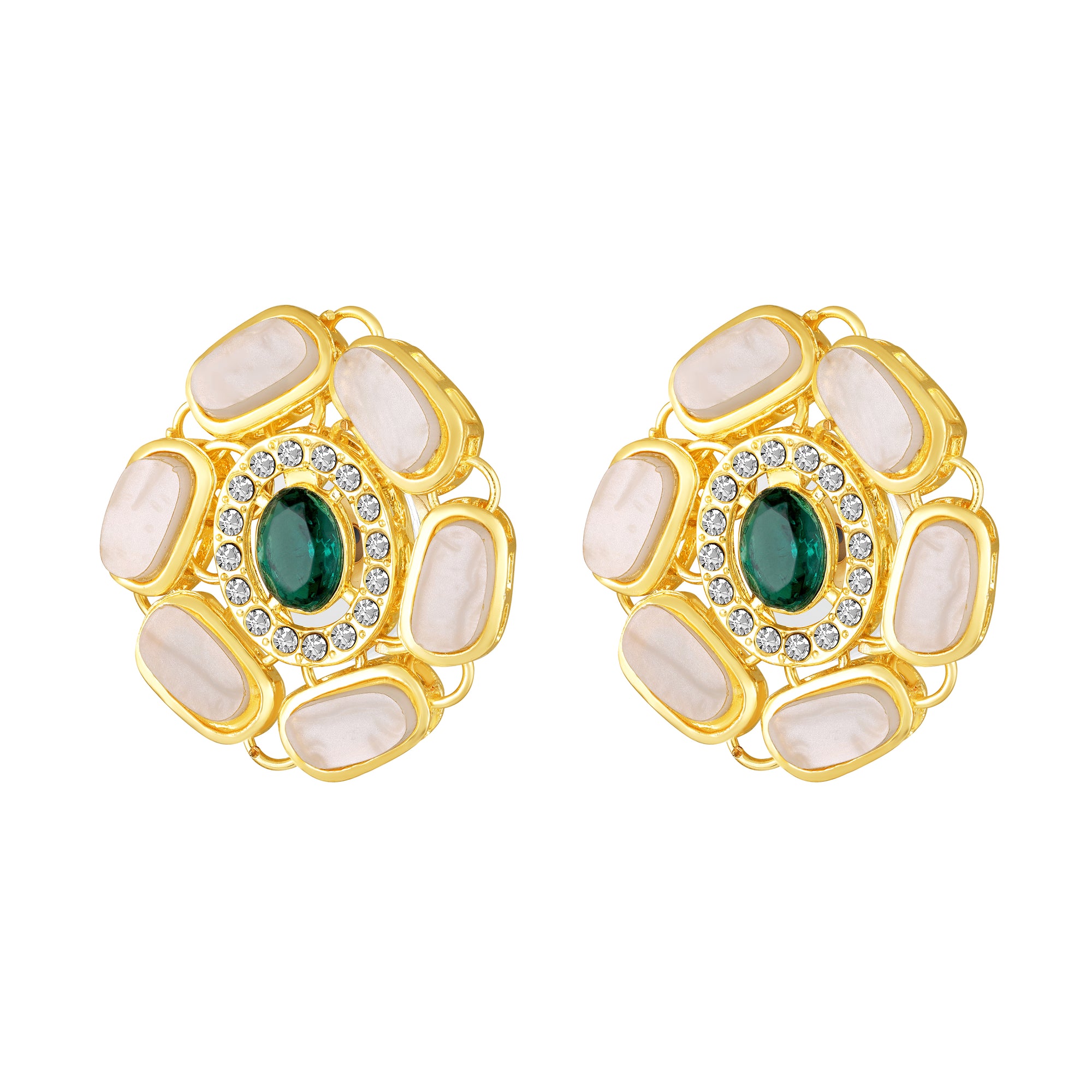 Multi Strand Ethnic Kundan Necklace Set