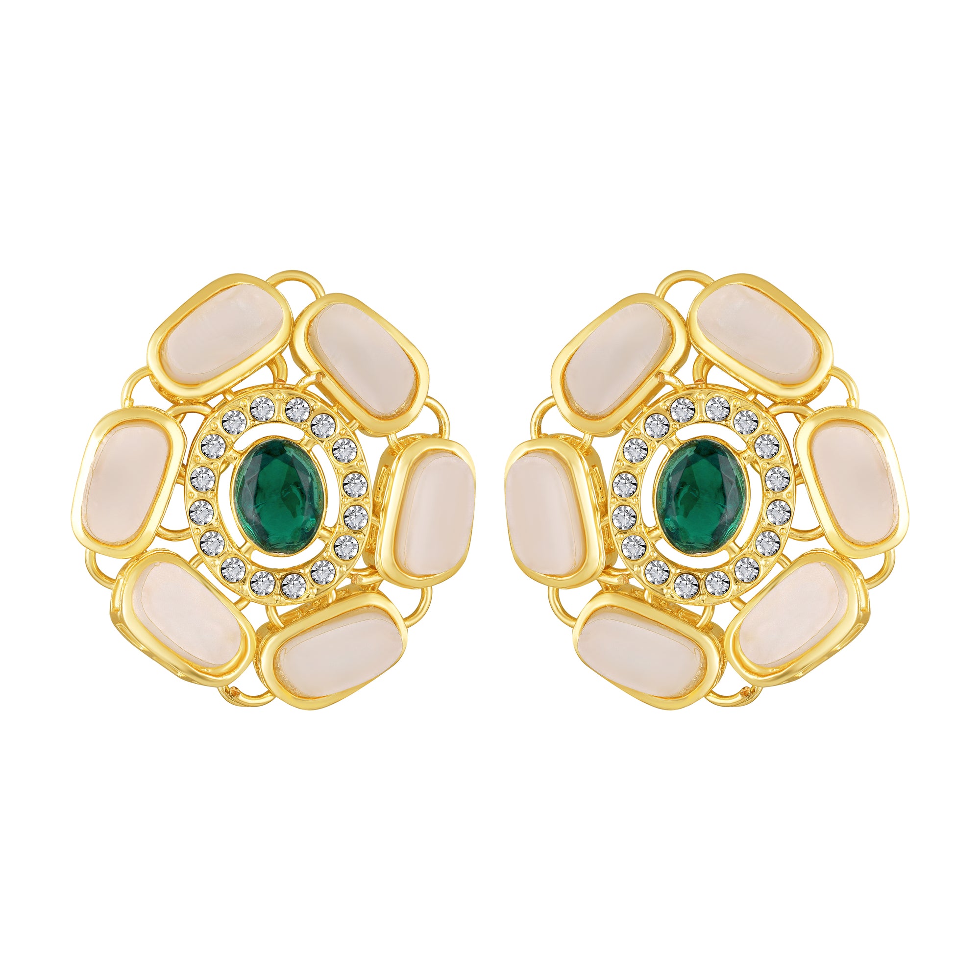 Multi Strand Ethnic Kundan Necklace Set