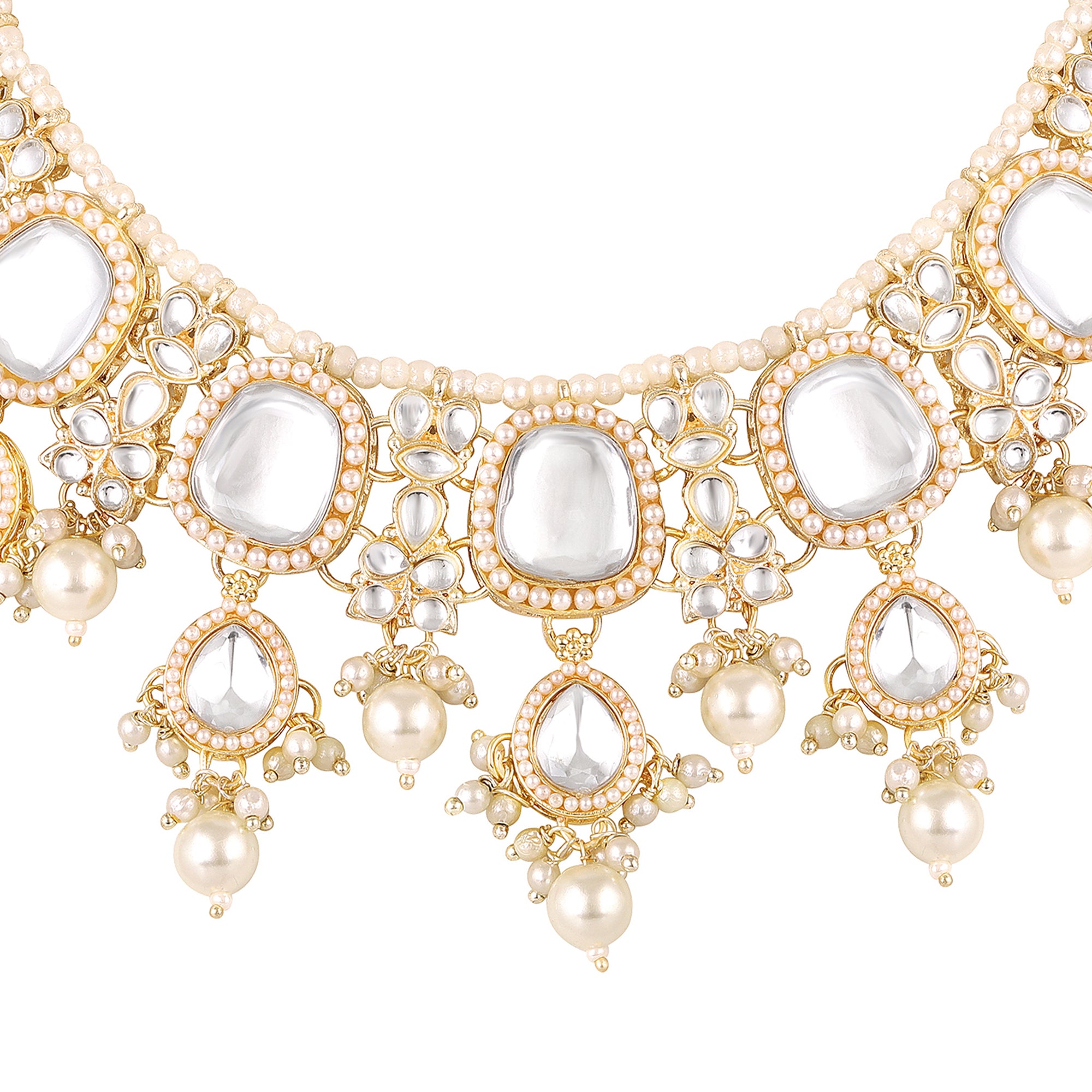 Gold Tone Traditional Choker Jewellery Set