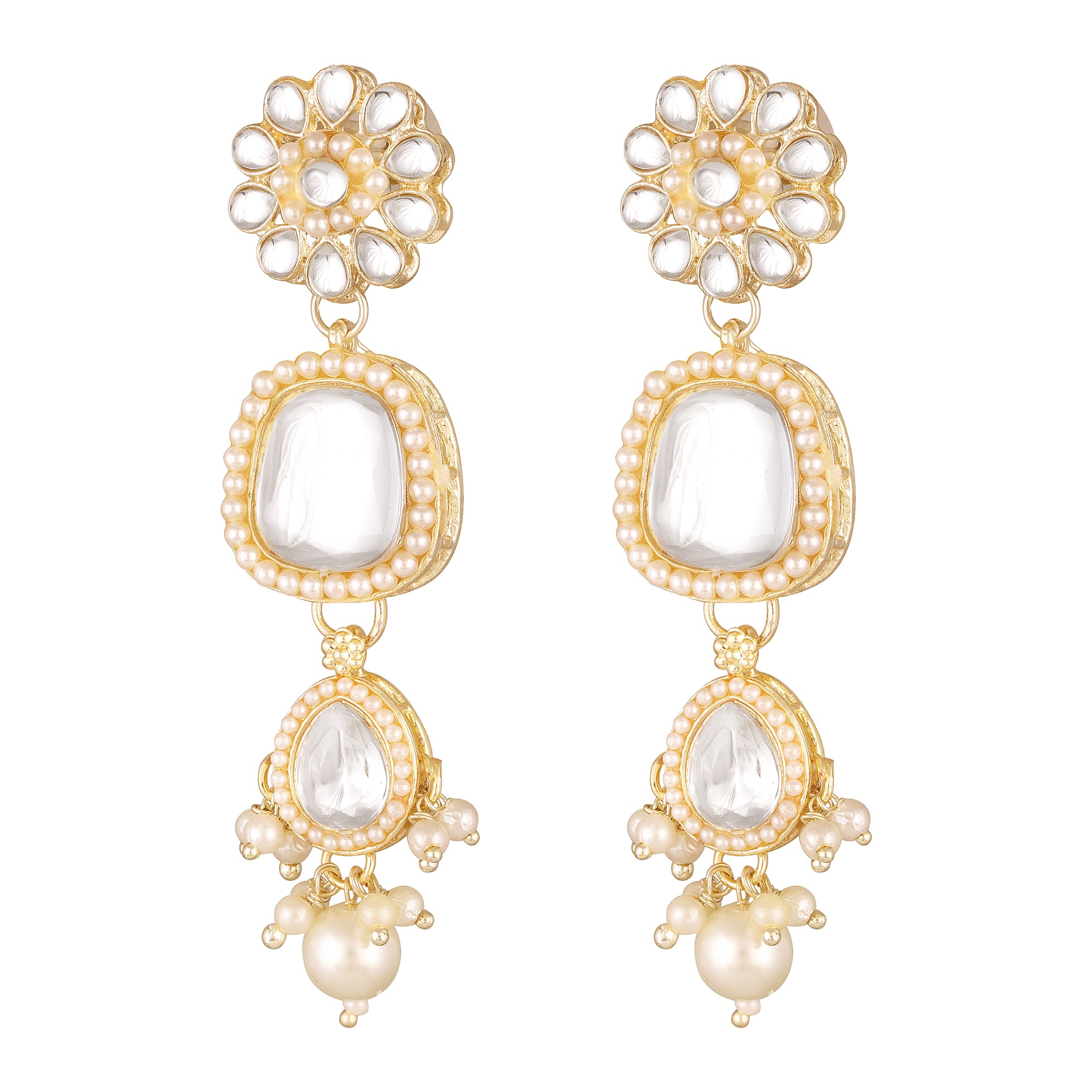 Gold Tone Traditional Choker Jewellery Set