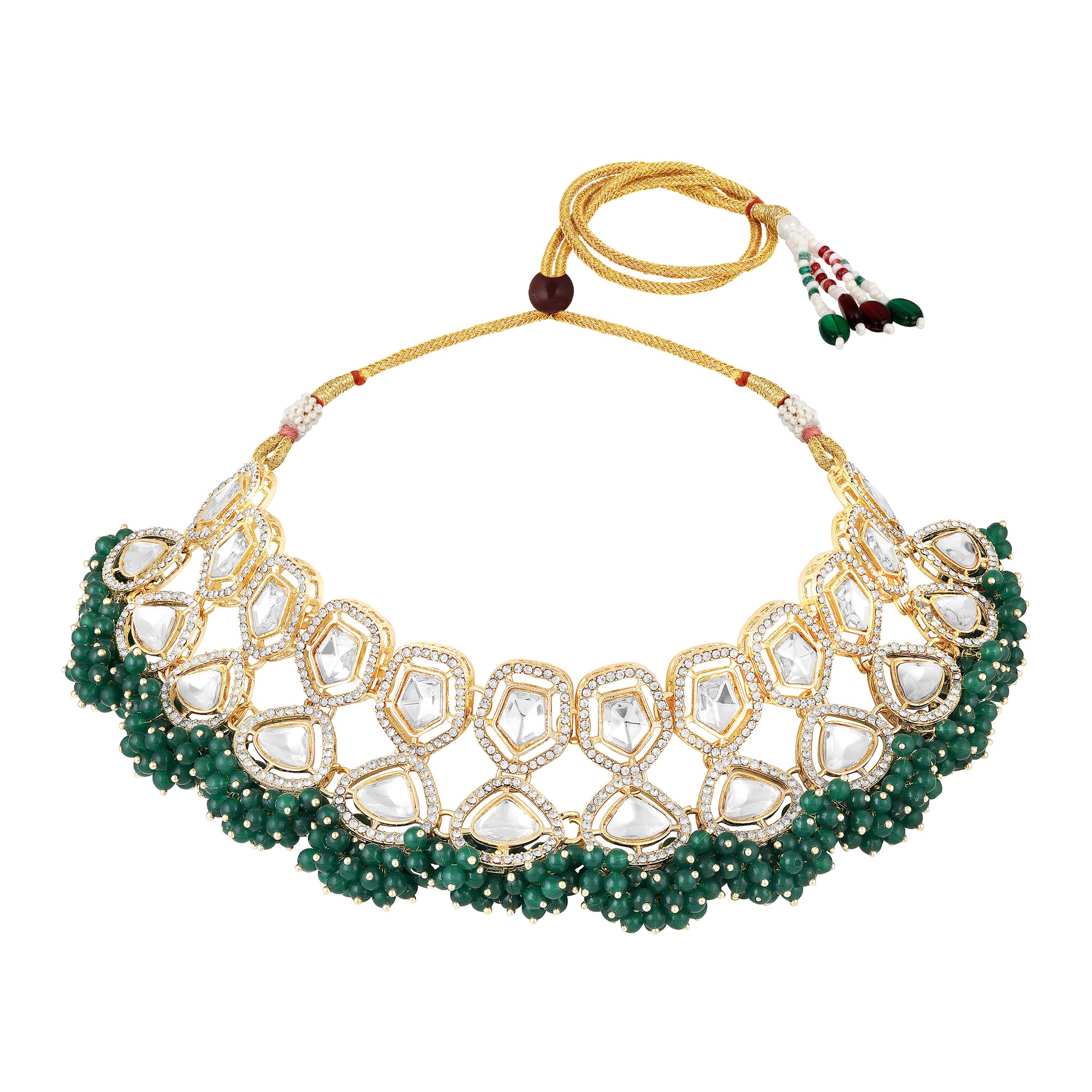 Traditioal Wedding Bridal Choker Necklace and Jhumka Earrings