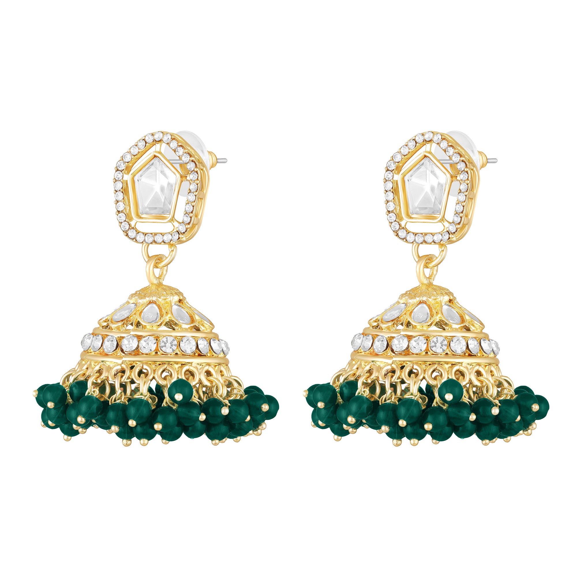 Traditioal Wedding Bridal Choker Necklace and Jhumka Earrings