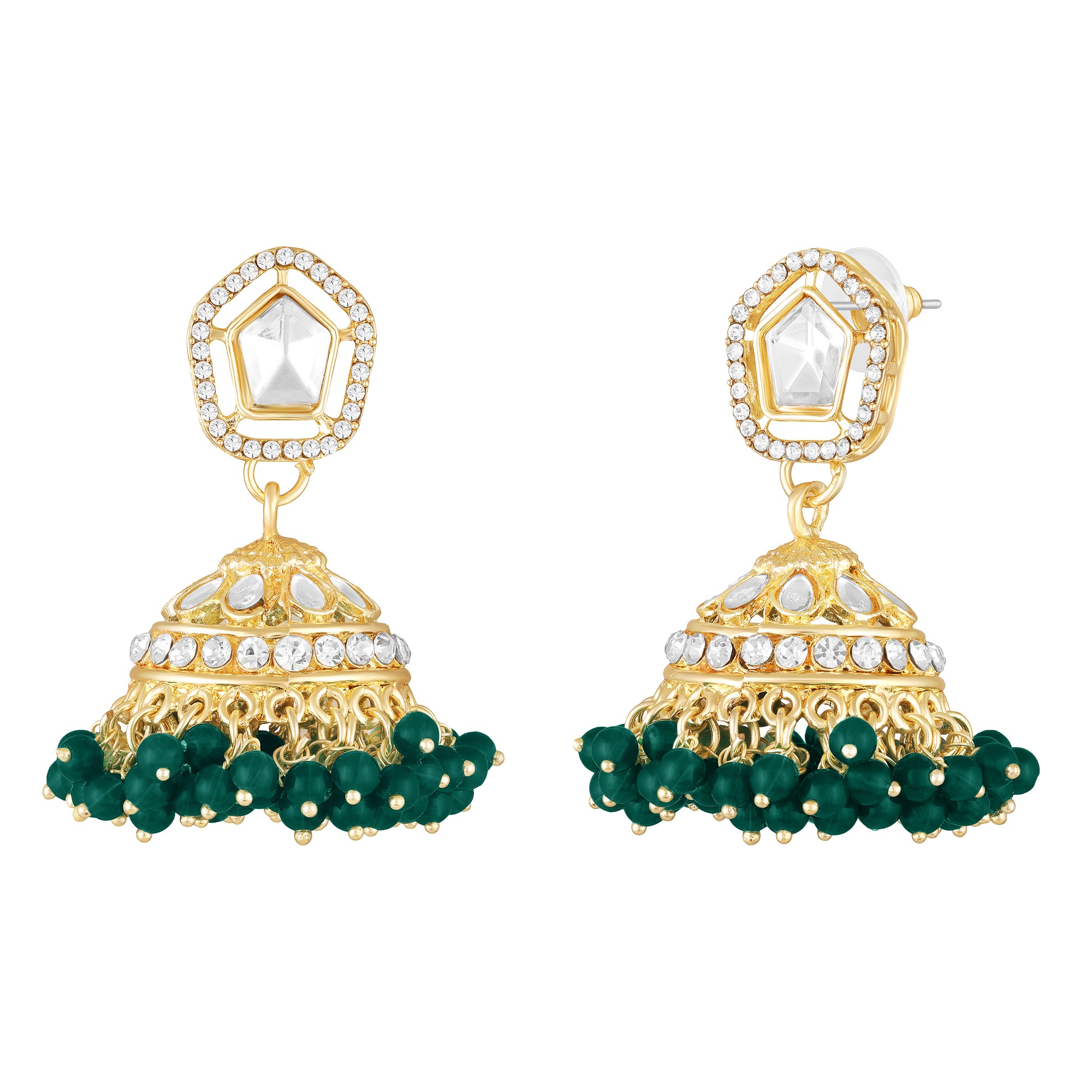 Traditioal Wedding Bridal Choker Necklace and Jhumka Earrings