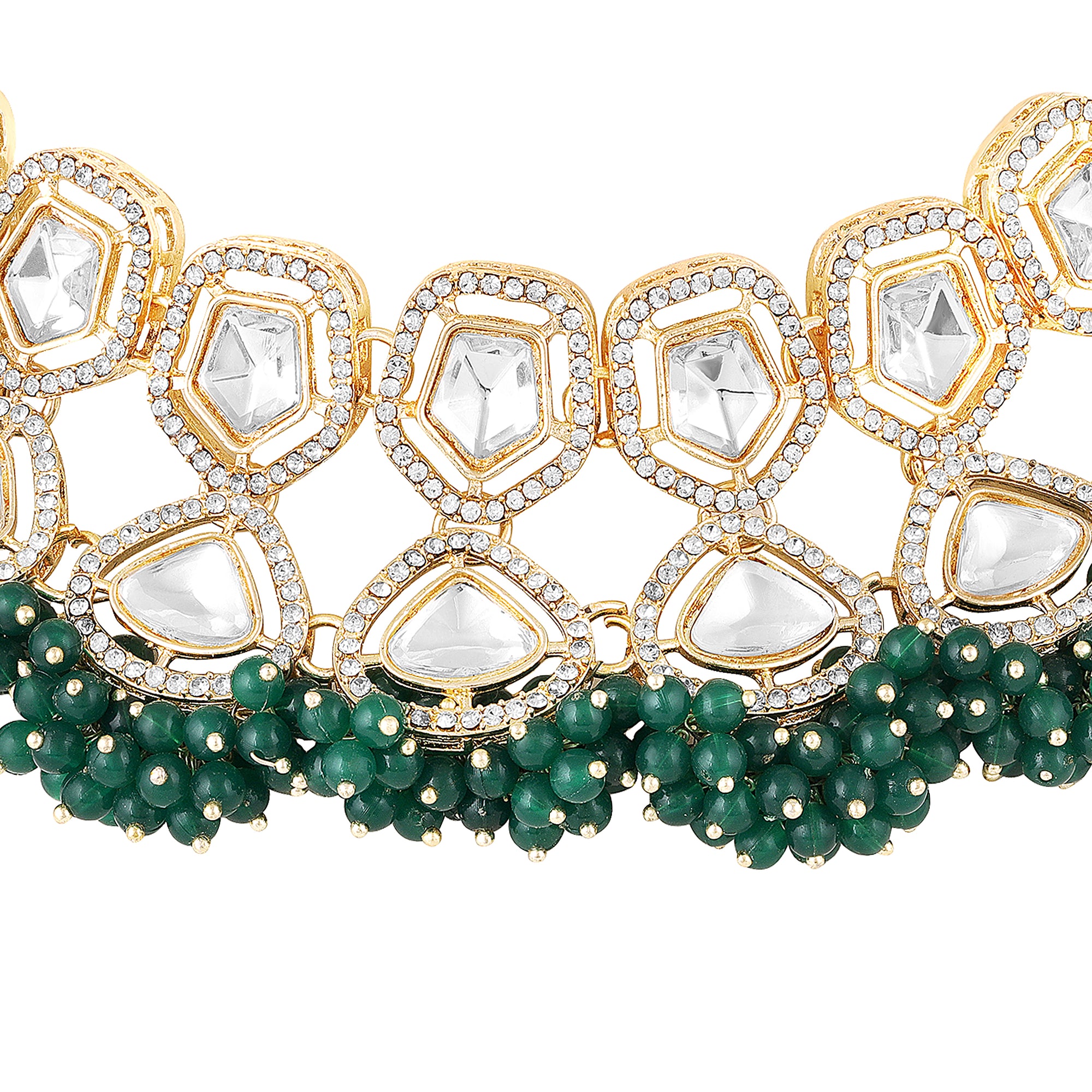 Traditioal Wedding Bridal Choker Necklace and Jhumka Earrings