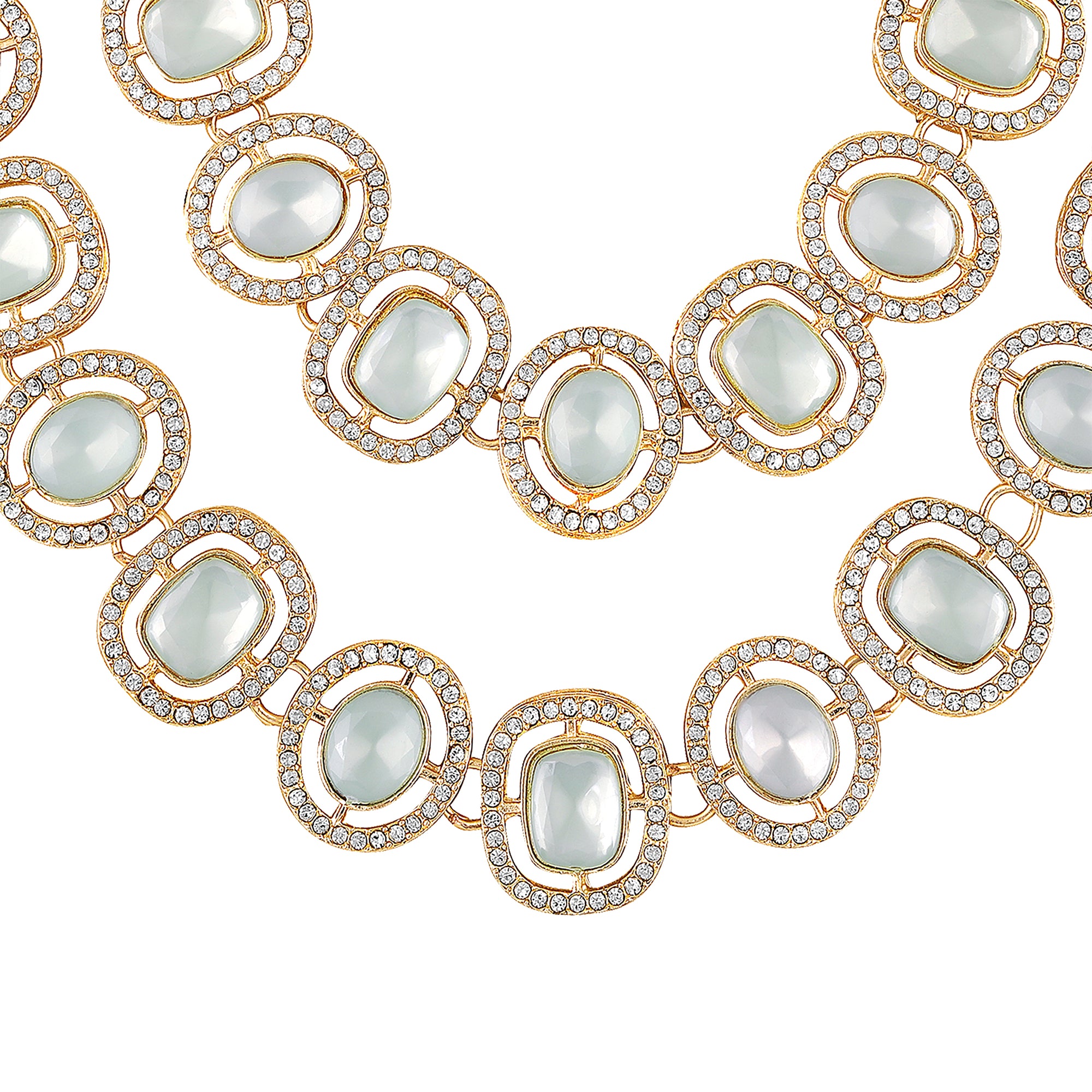 Multi Layerd Kundan Necklace and Earrings Set