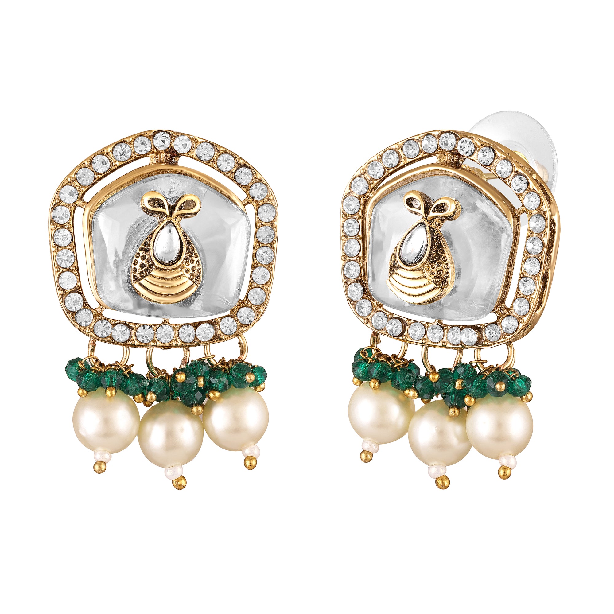 Wedding Wear Traditional Kundan Necklace Set with Mang Tikka