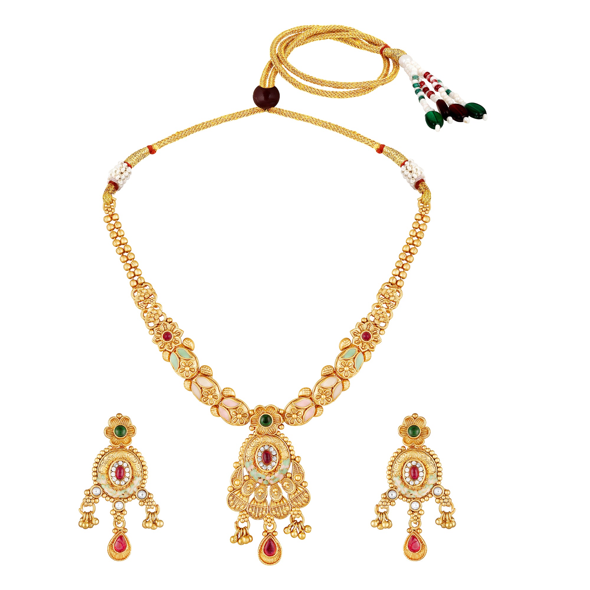 Meenakari Enamel and KundanTraditional Indian Wedding Jewellery