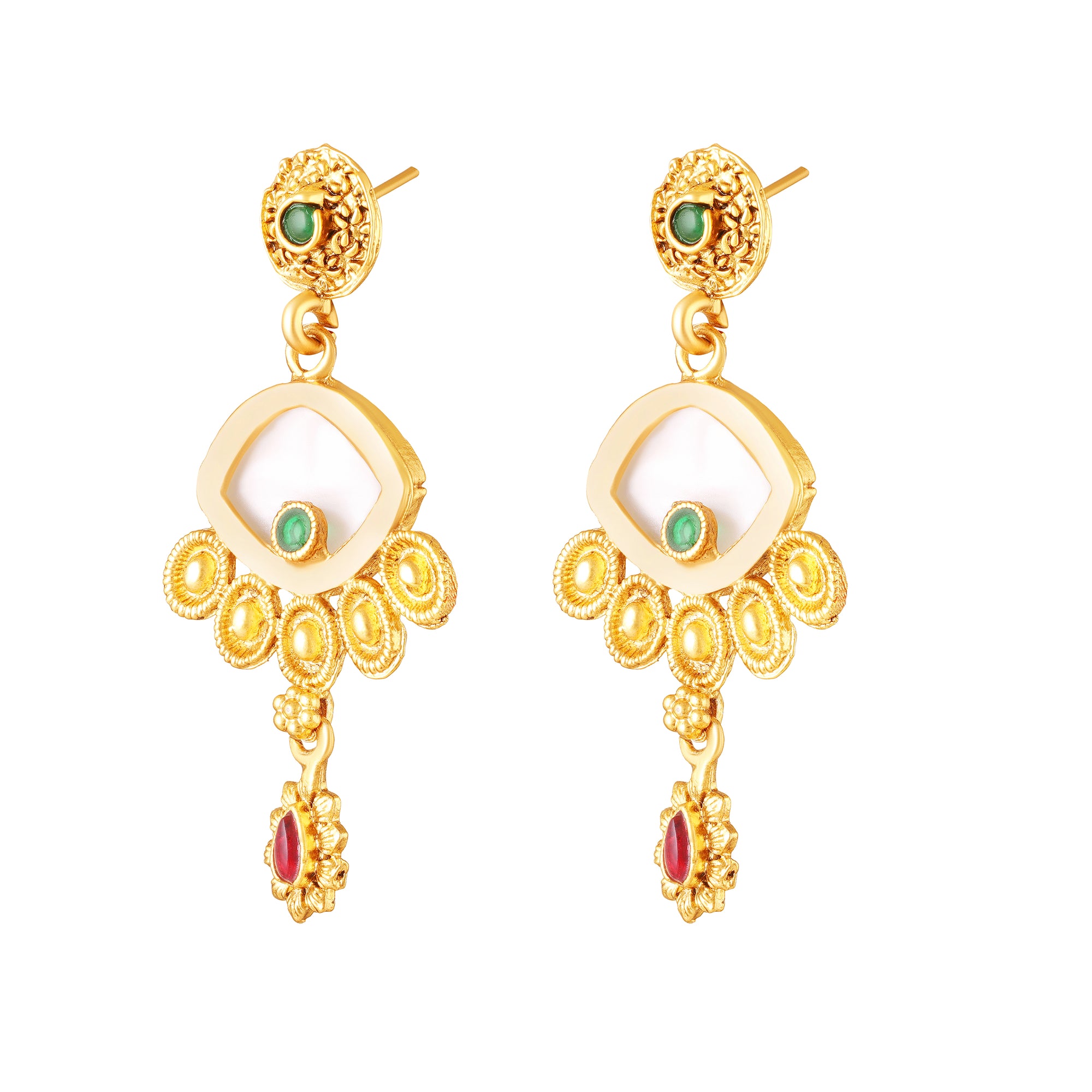 Traditional South Indian Temple Jewelry Necklace Set