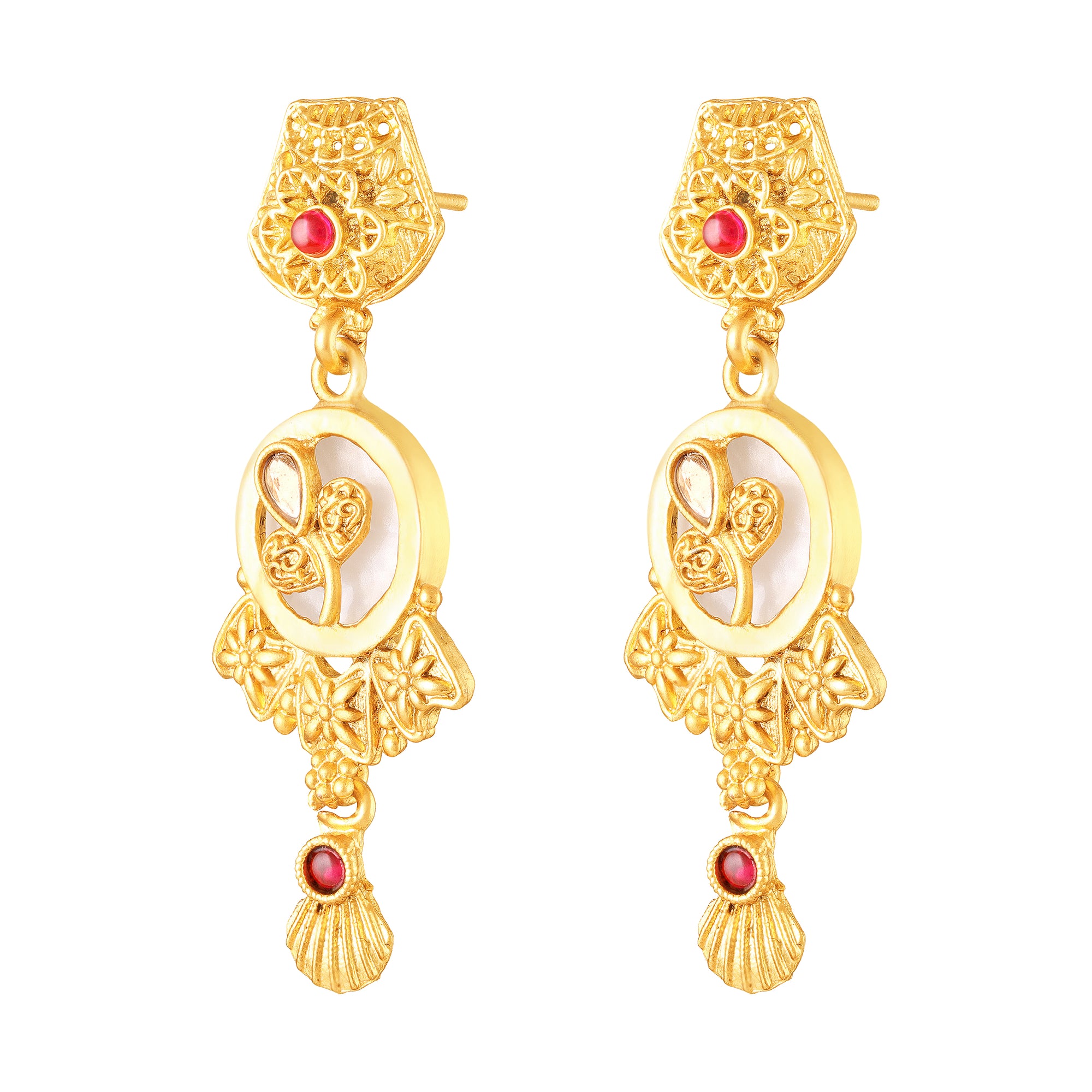 Traditional Temple Kundan Jewellery Set