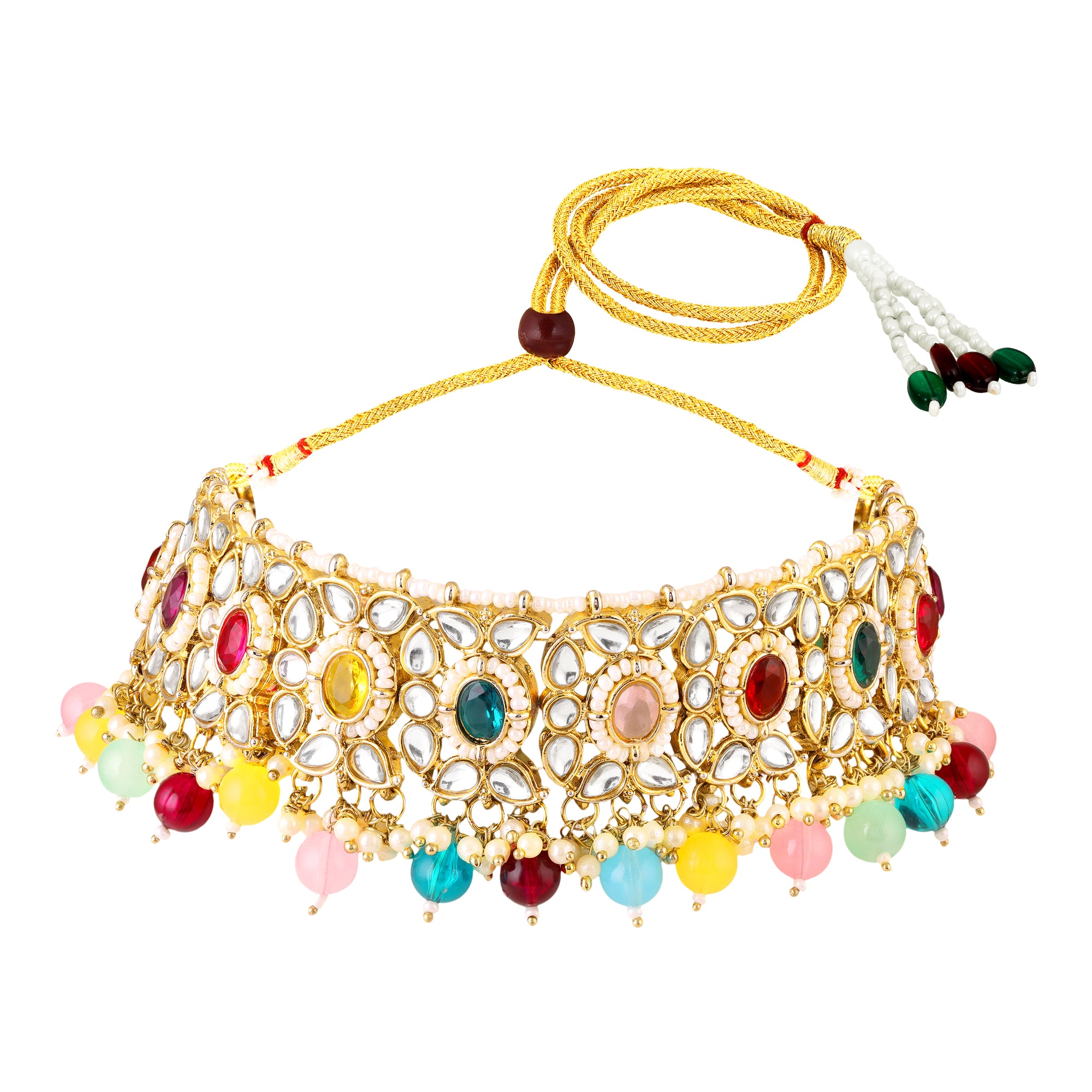 Traditional Kundan Bridal Choker Necklace Jewellery Set