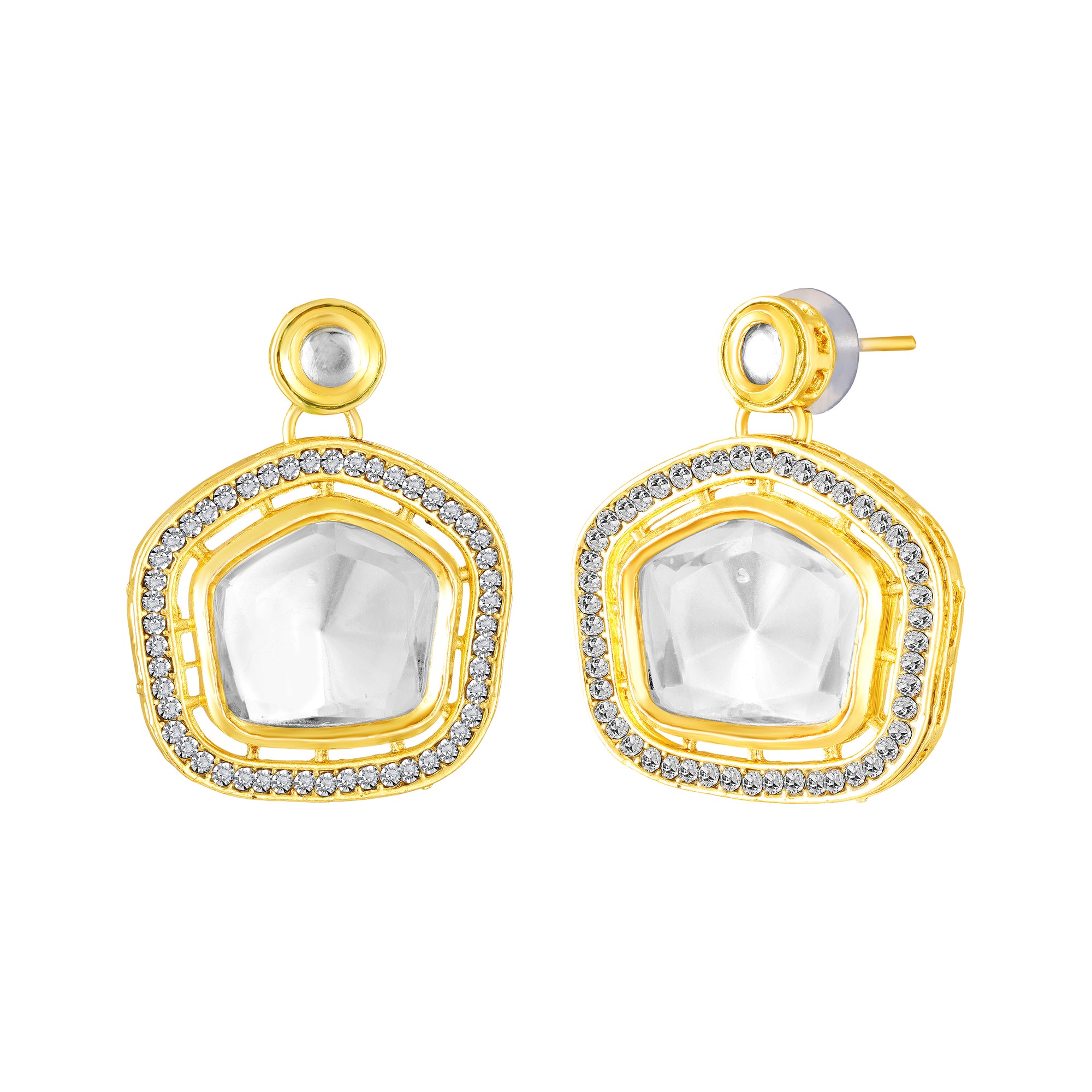 Traditional Kundan & Beaded Multicolor Pendant Necklace Set