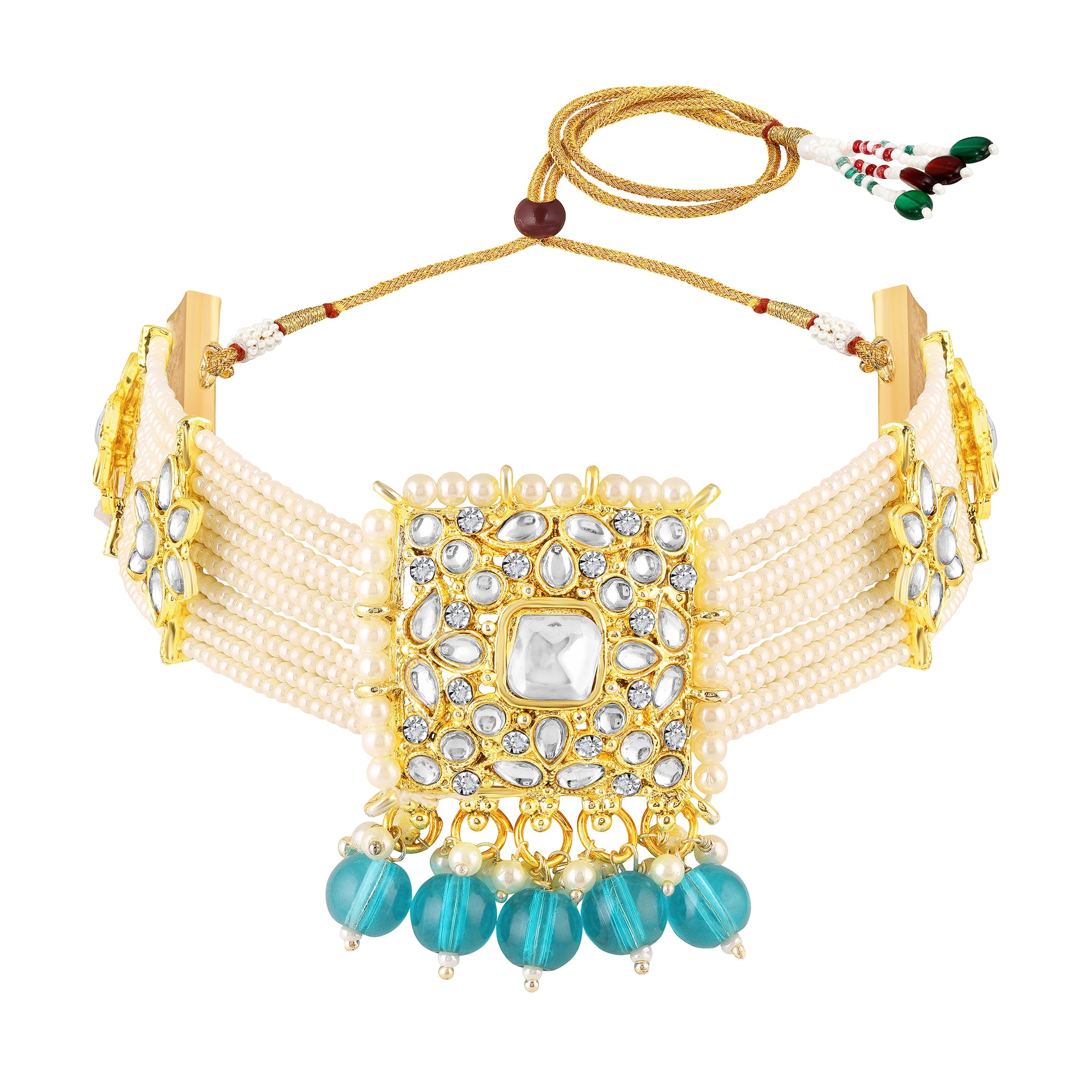 Traditional Kundan Choker Necklace Jewellery Set