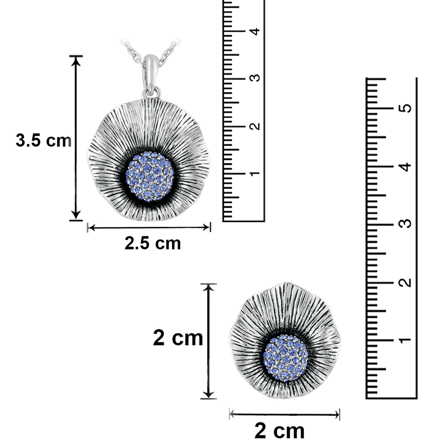 Oxidised finish designer Earrings