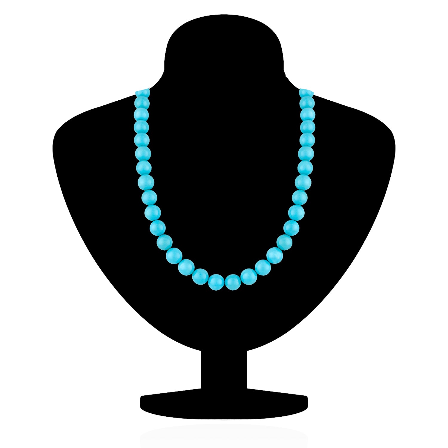 Graceful Blue Beads Necklace