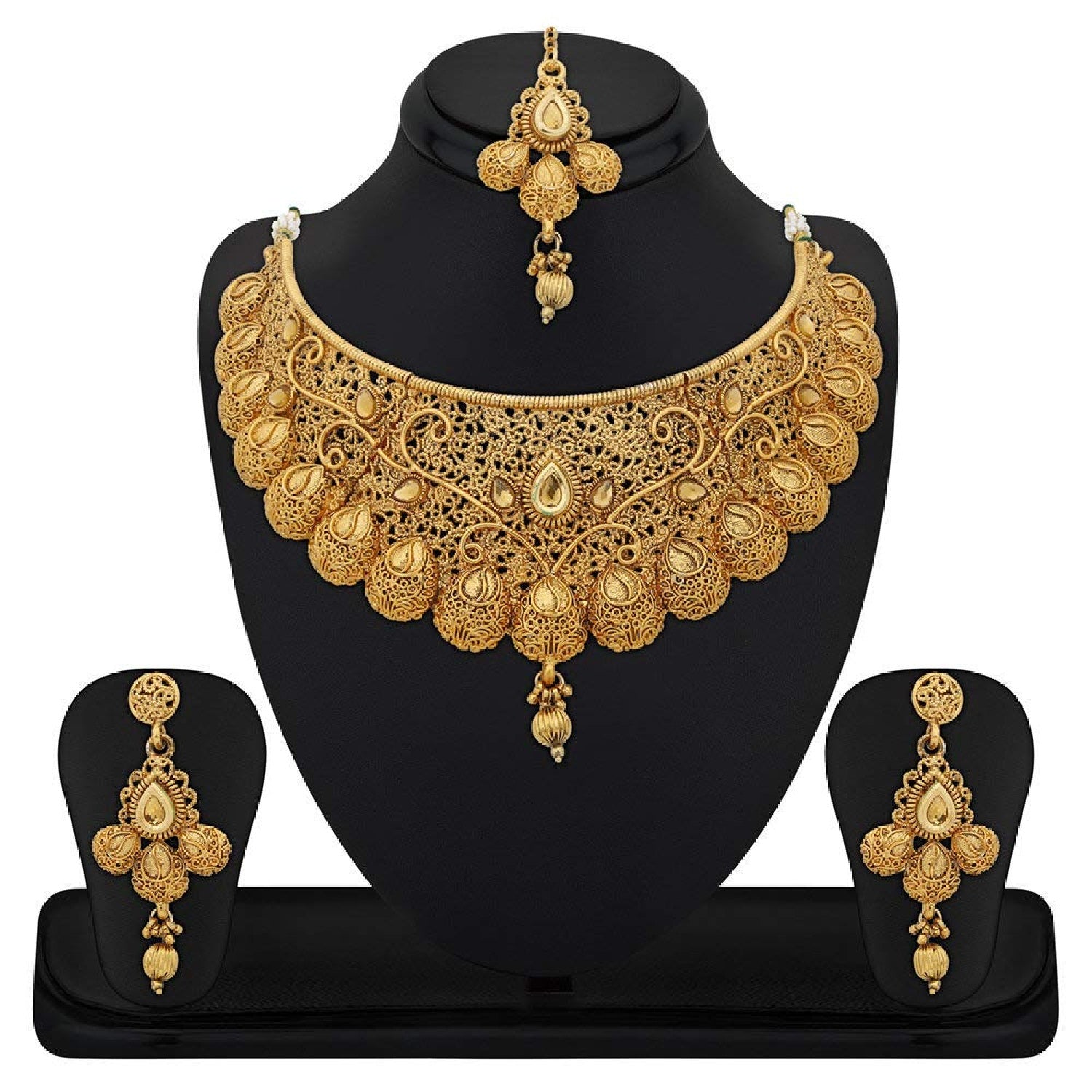 Traditional Kundan Necklace set Combo