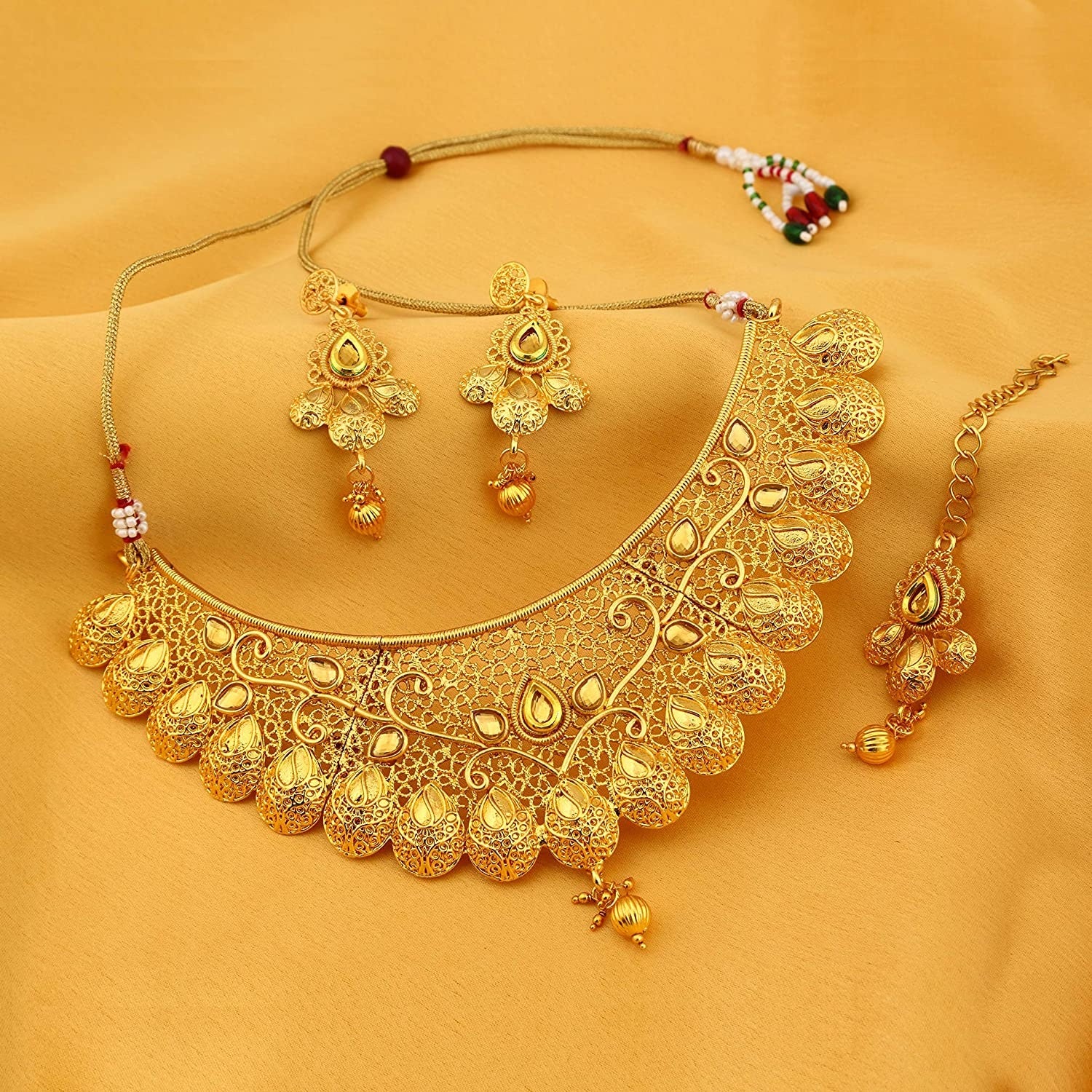 Traditional Kundan Necklace set Combo