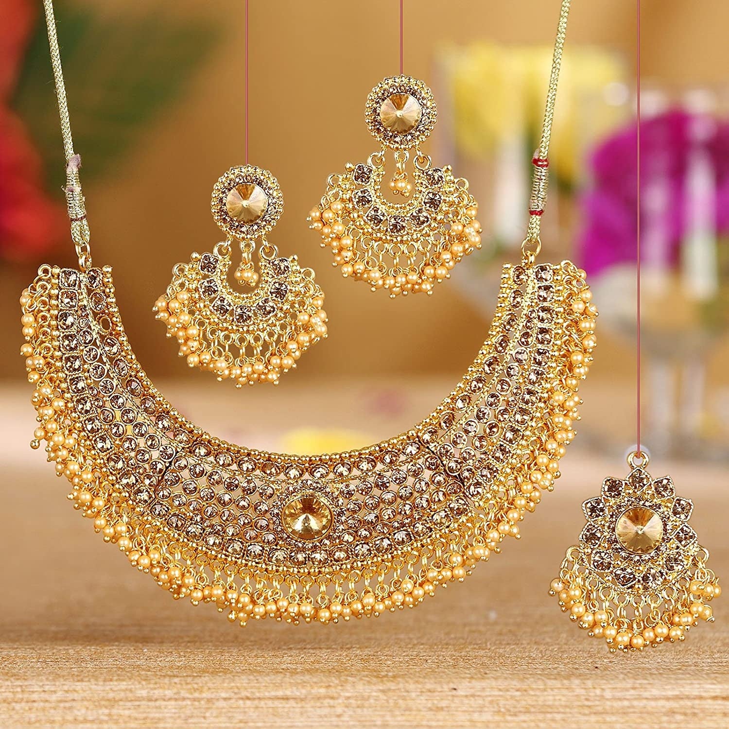 Traditional Kundan Necklace set Combo