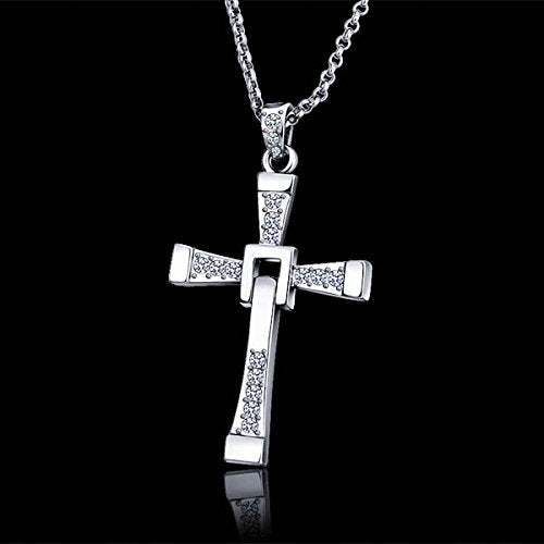 Religious Cross Pendant with Crystal