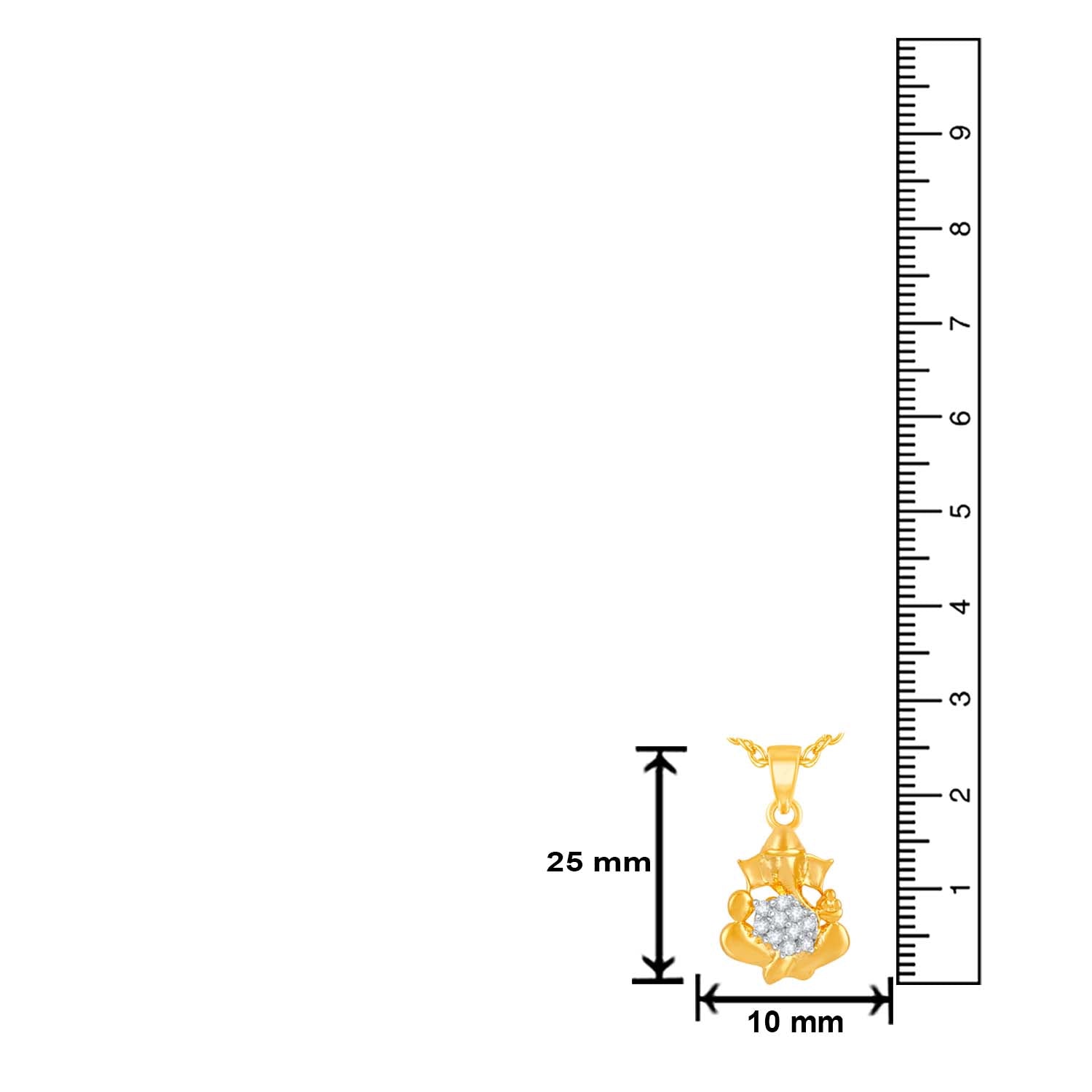 Vinayak Ganesha Unisex CZ Pendant