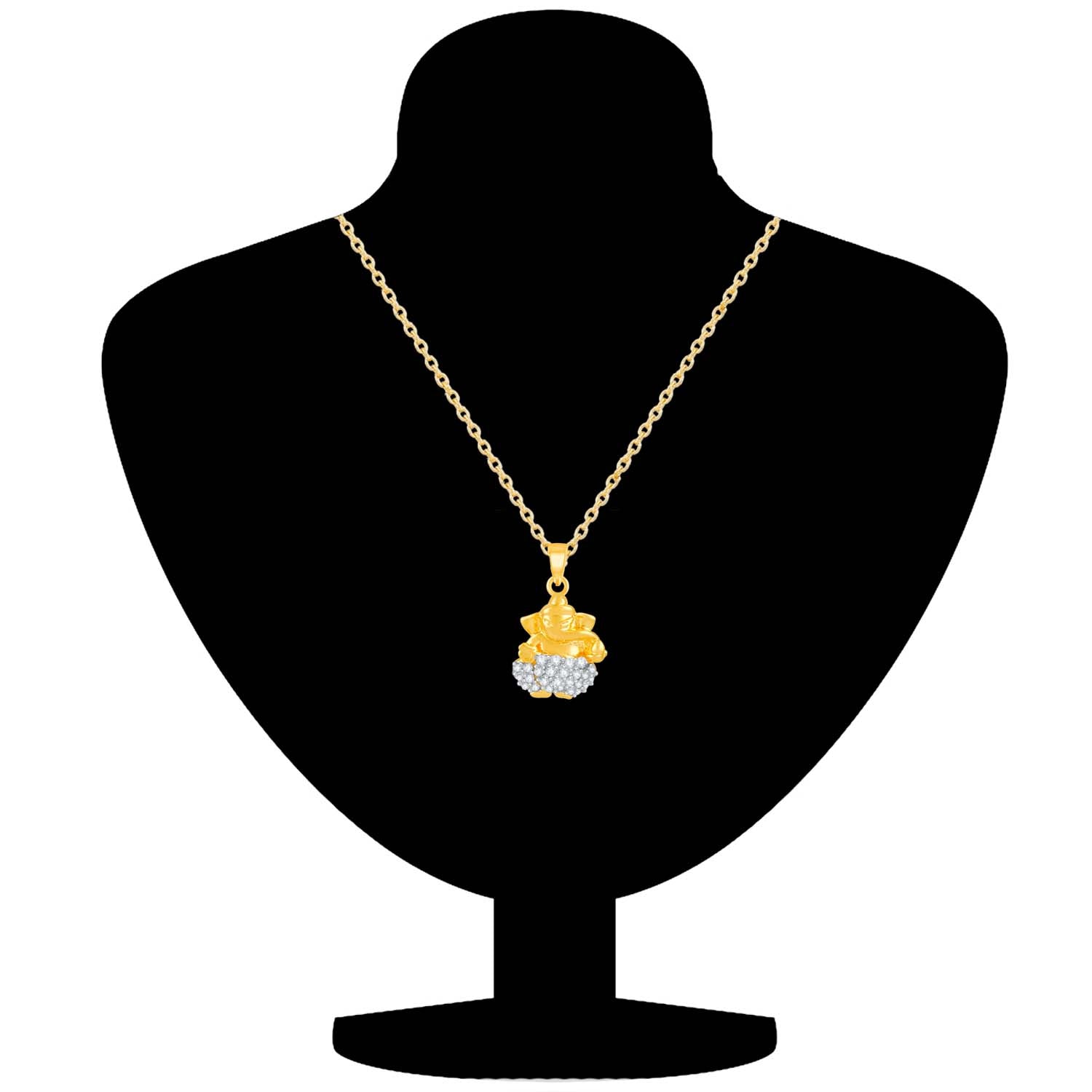 Exclusive Gajanan Ganesha Unisex CZ Pendant