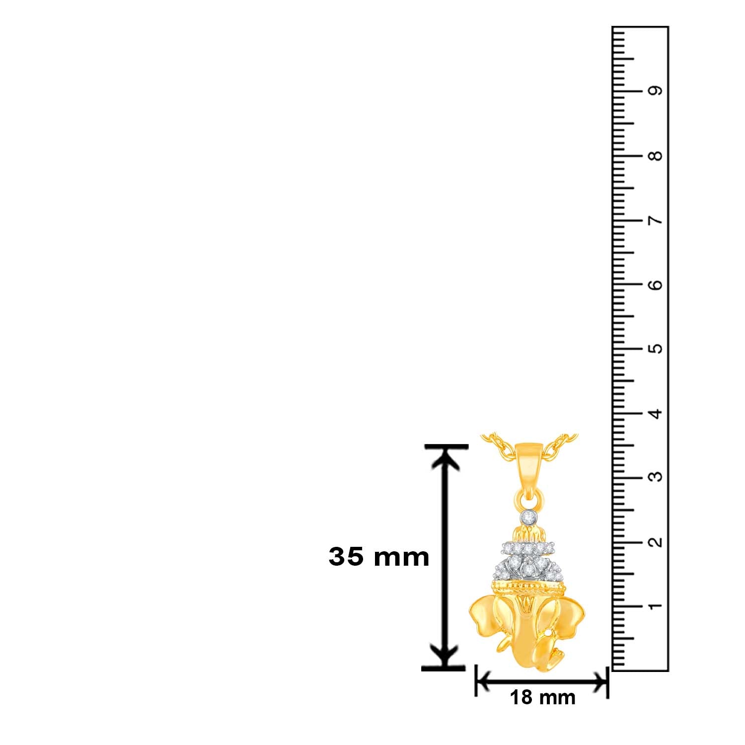 Avighna Ganesha Unisex CZ Pendant