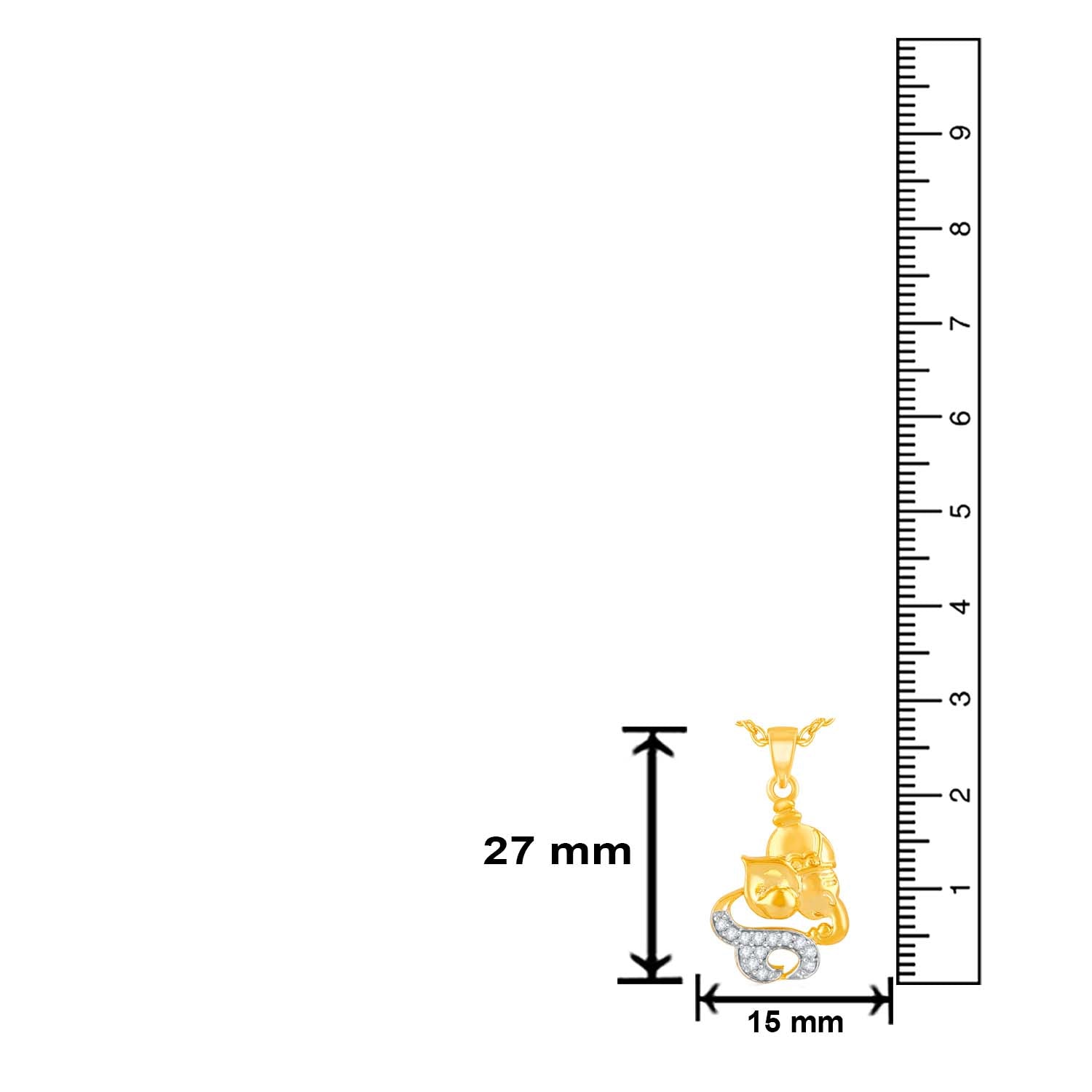 Siddhivinayaka Ganesha Unisex CZ Pendant